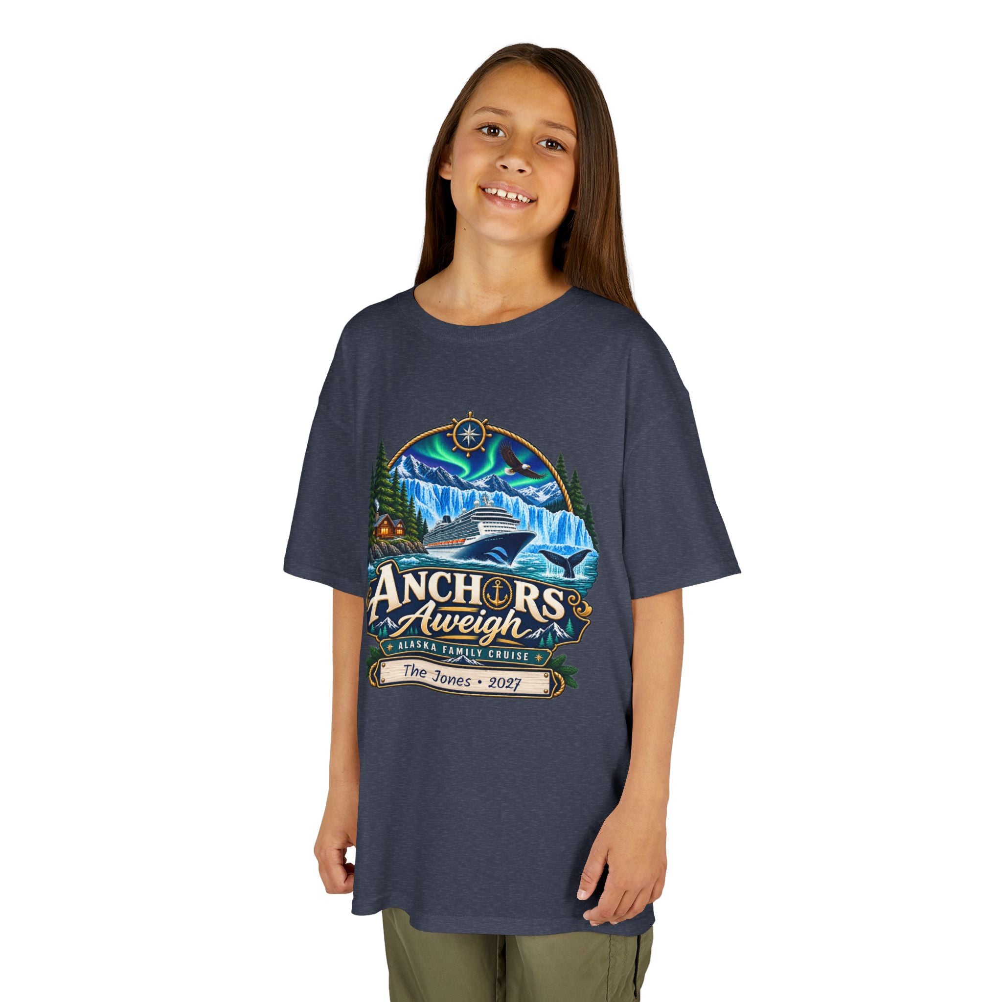 Anchors Aweigh Alaska Kids Cruise Tee