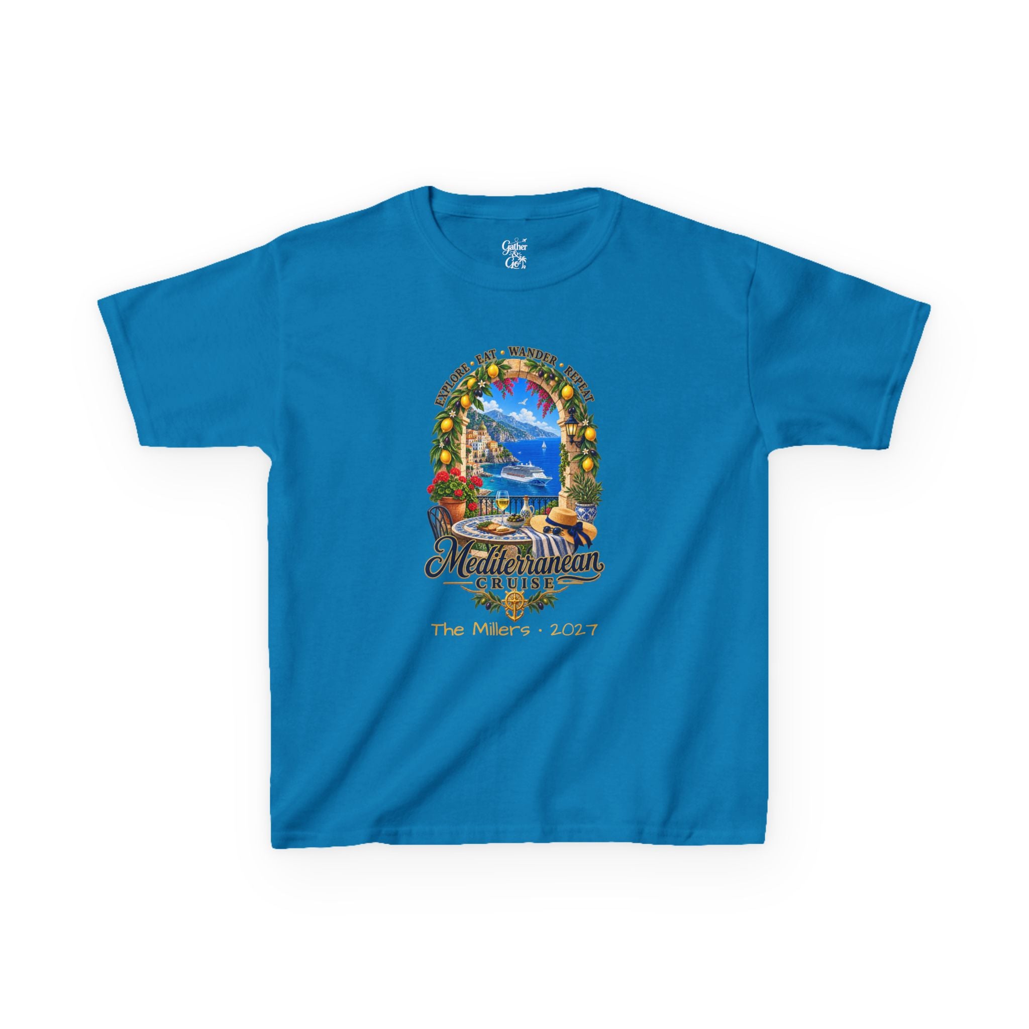 Mediterranean Cruise Explore Kids Tee