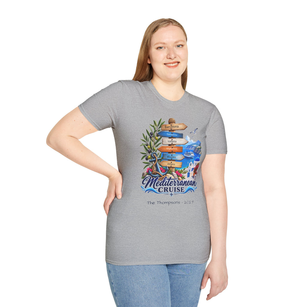 Mediterranean Cruise Ports of Call Tee
