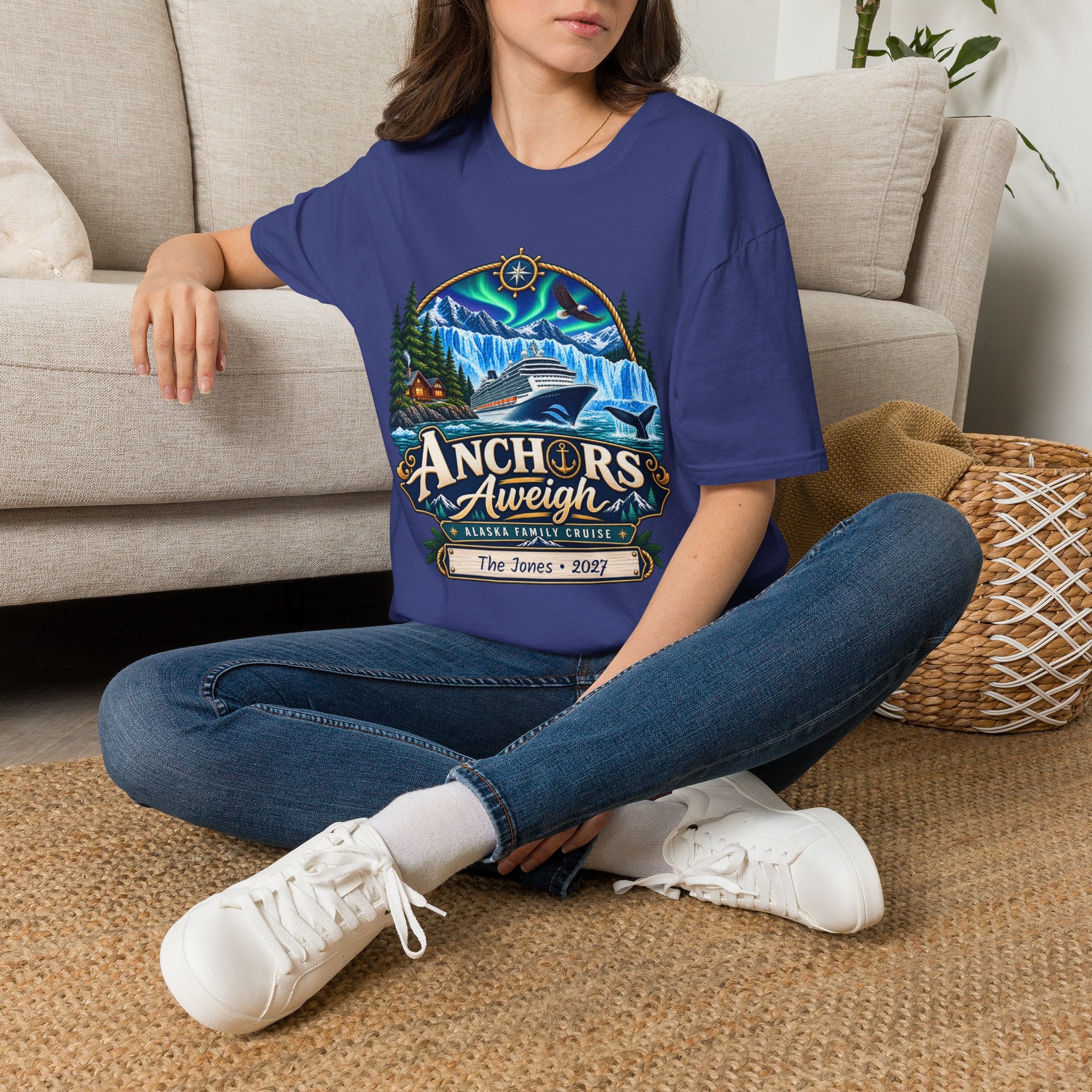 Custom Anchors Aweigh Alaska Cruise Tee