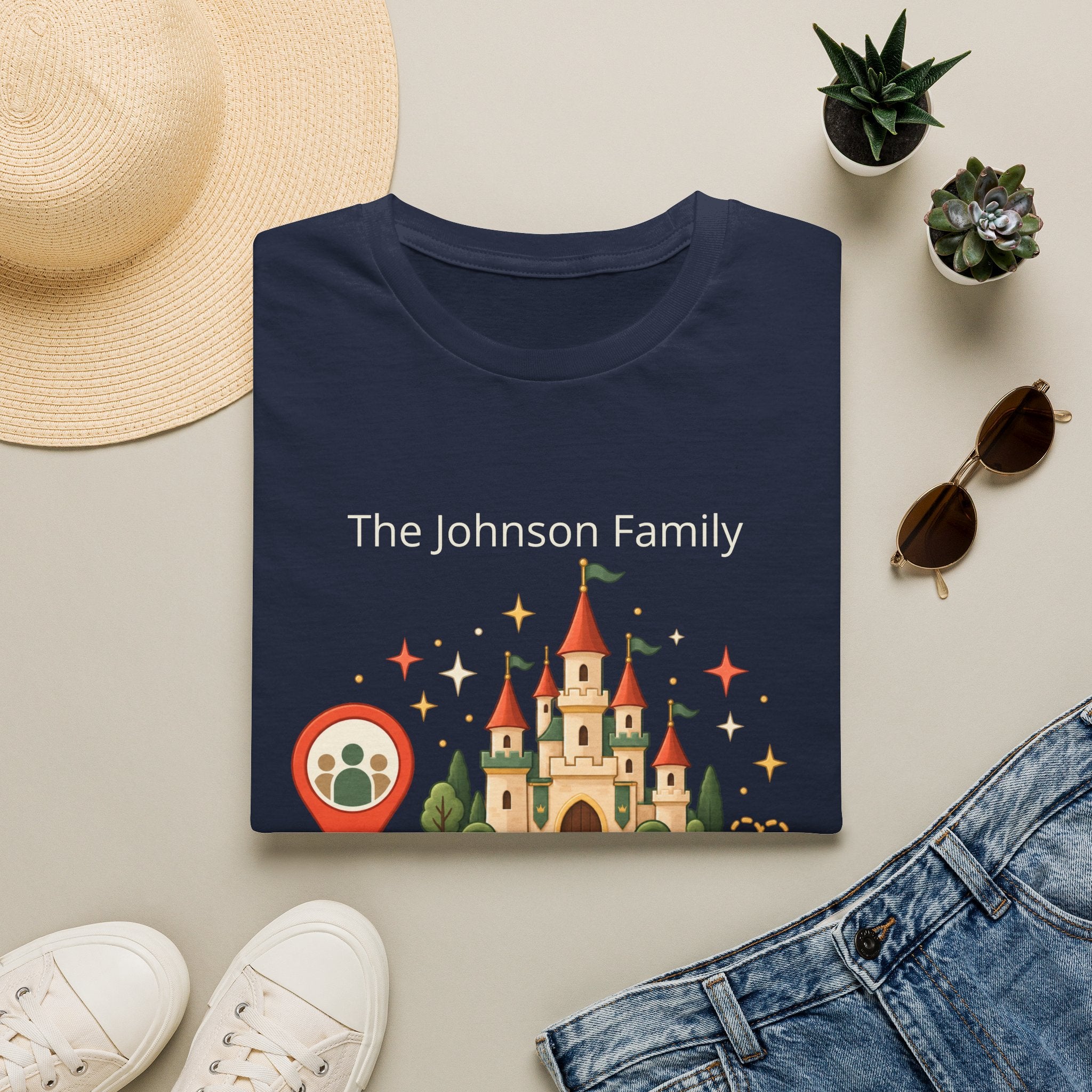 Custom Fairytale Adventure Tee (coral)