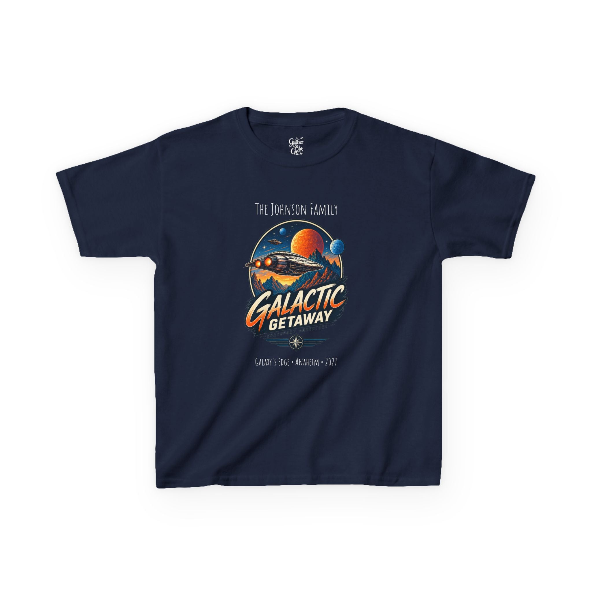 Galactic Getaway Space Adventure Park Kids Tee
