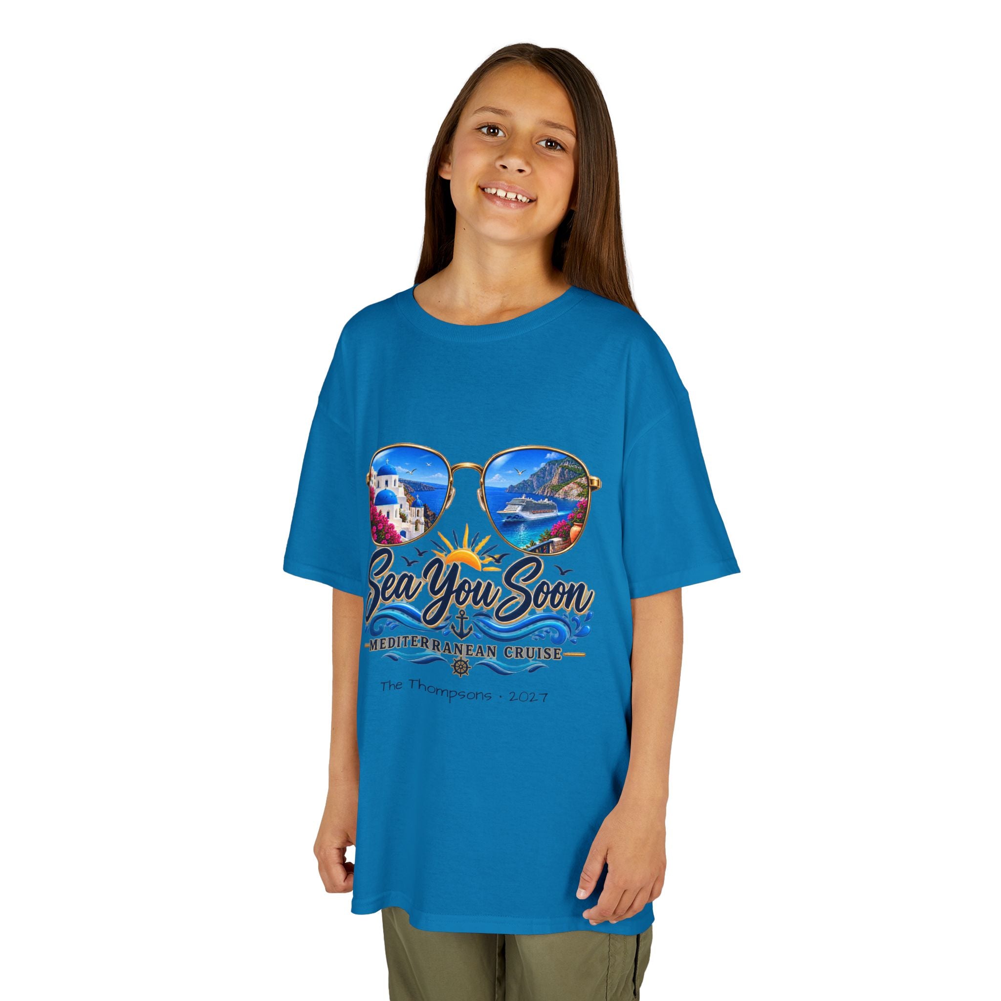 Mediterranean Cruise Sea You Soon Kids Tee