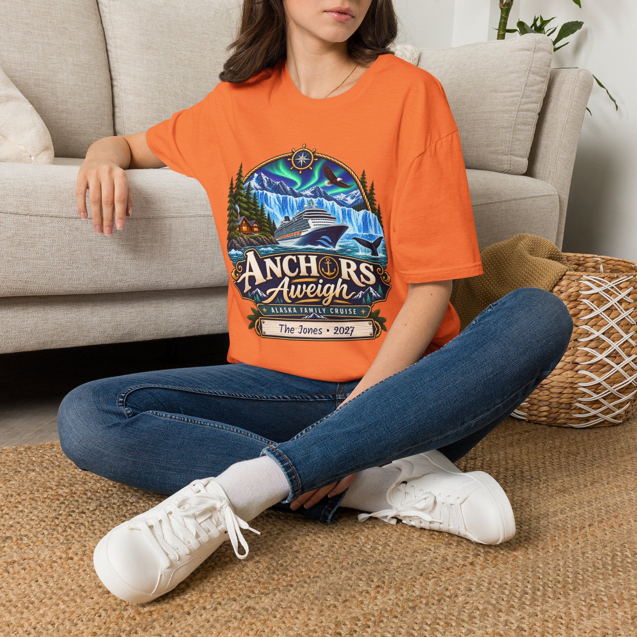 Custom Anchors Aweigh Alaska Cruise Tee