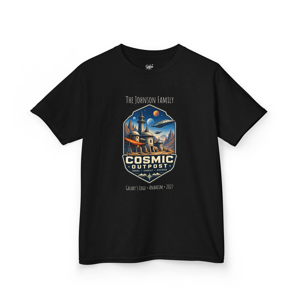 Cosmic Outpost Space Adventure Park Kids Tee