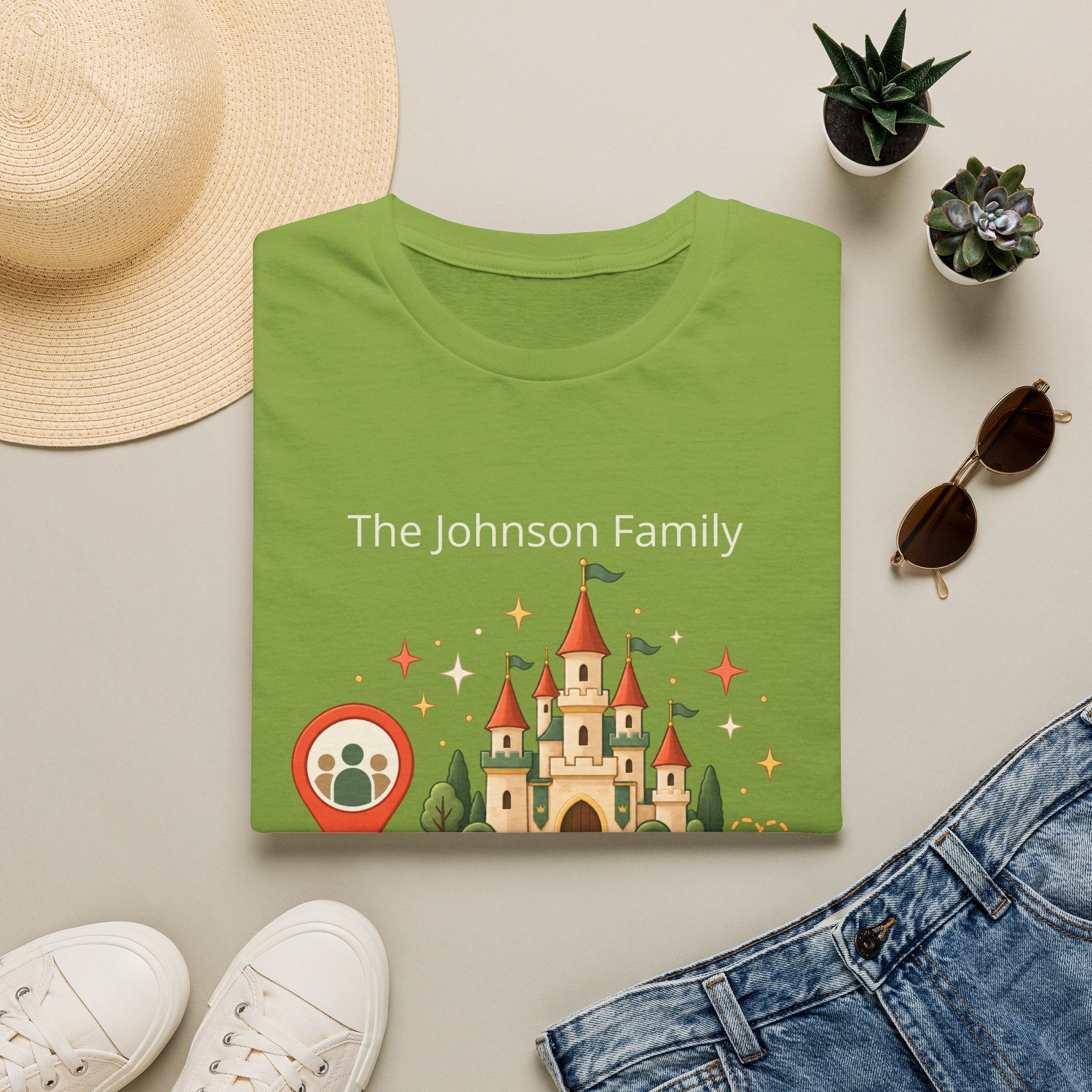 Custom Fairytale Adventure Tee (coral)