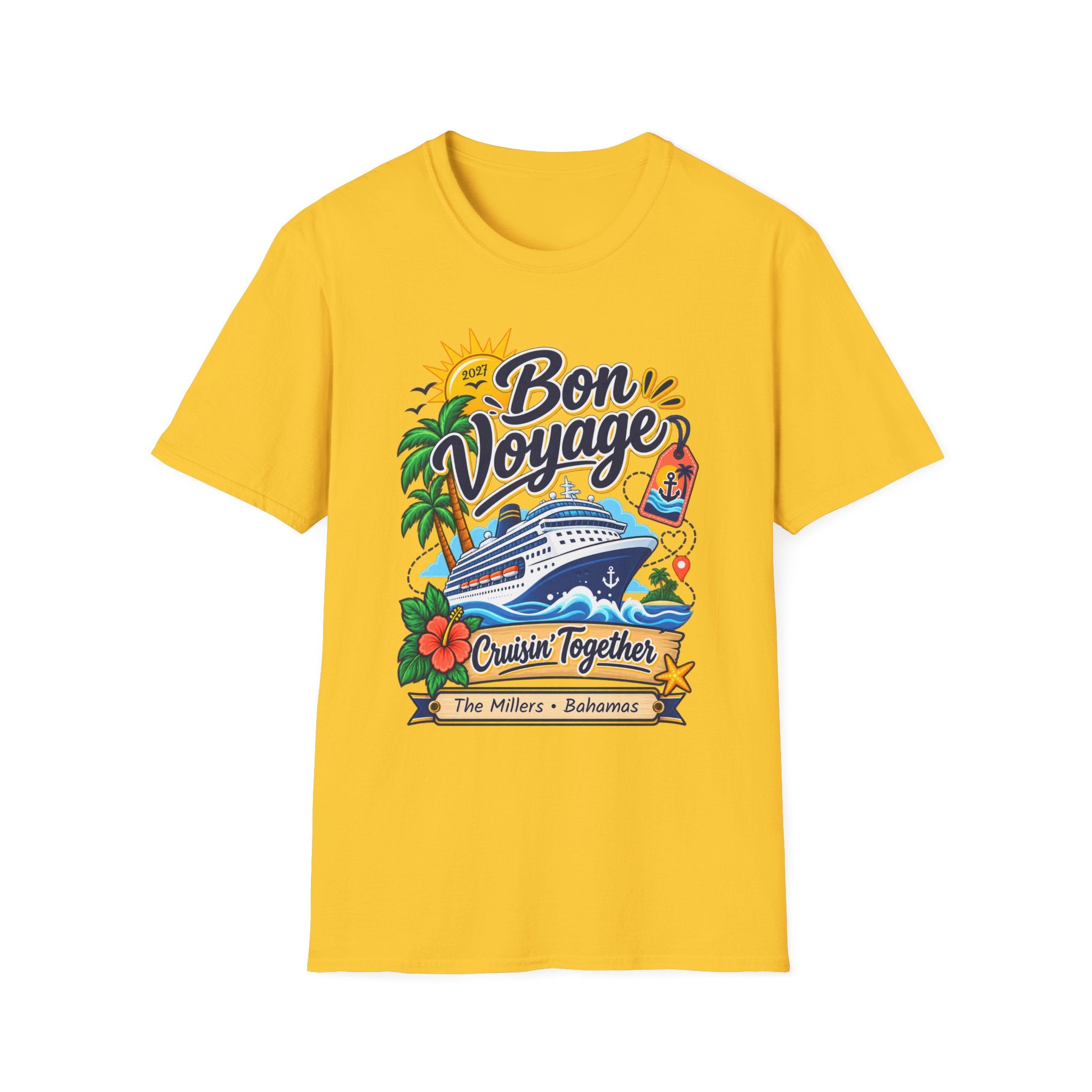 Custom Bon Voyage Cruise Tee
