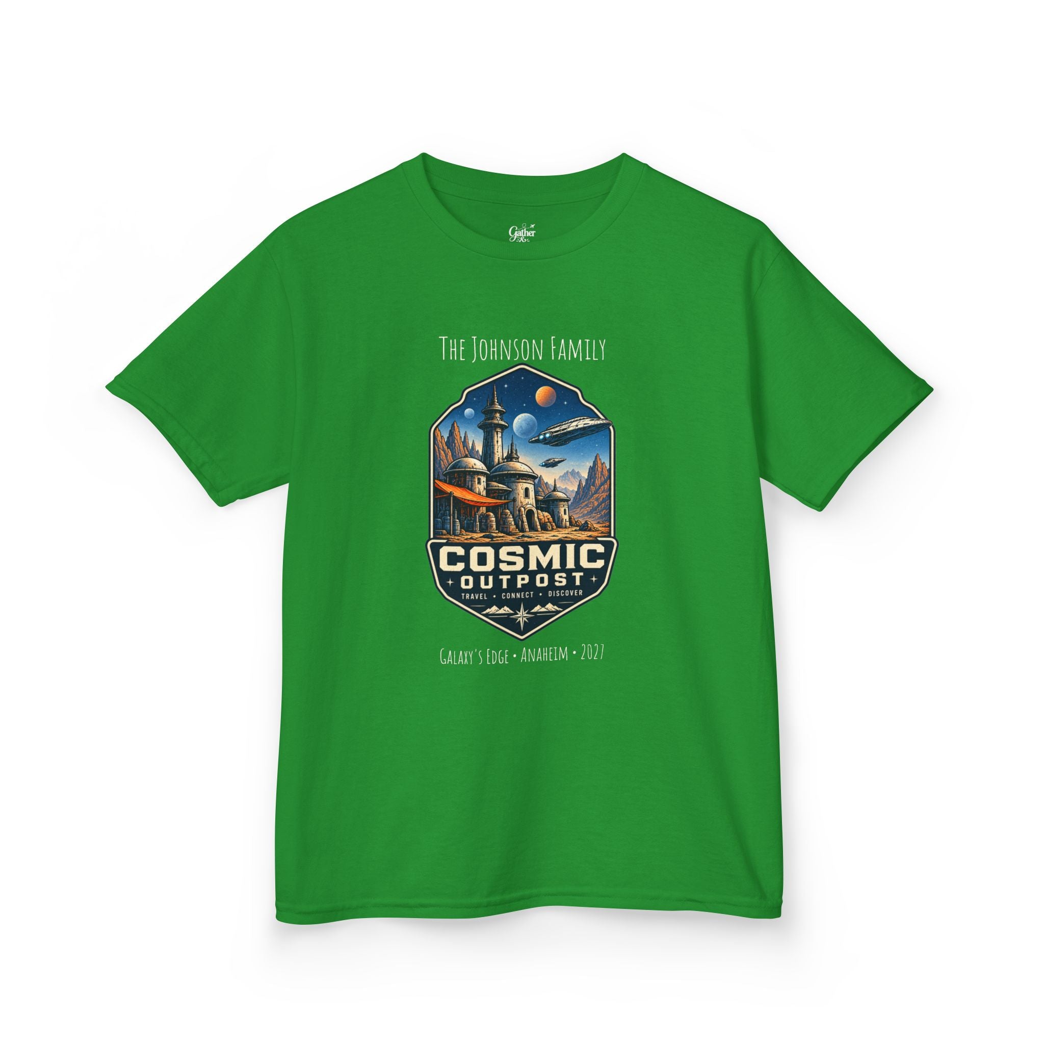 Cosmic Outpost Space Adventure Park Kids Tee