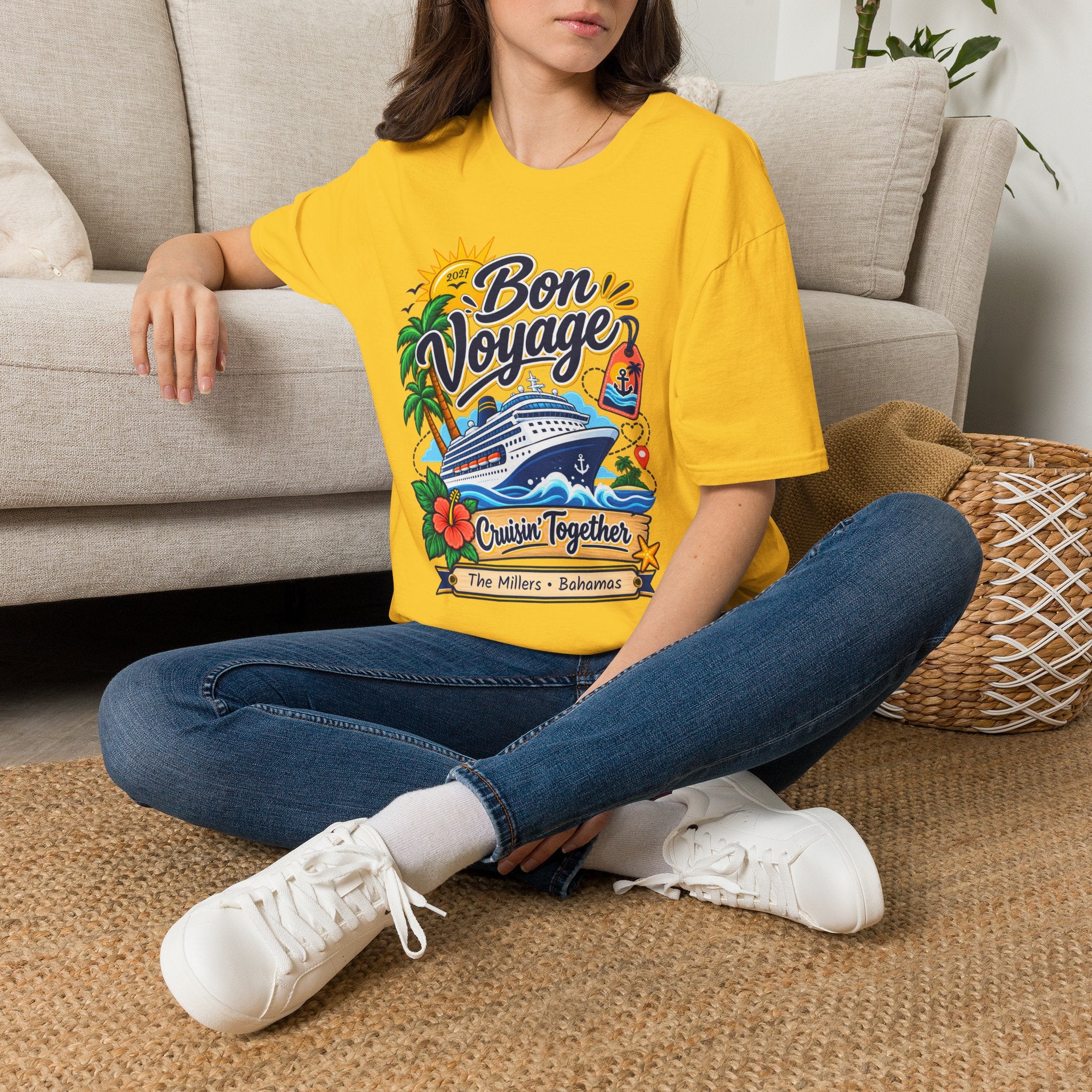 Custom Bon Voyage Cruise Tee
