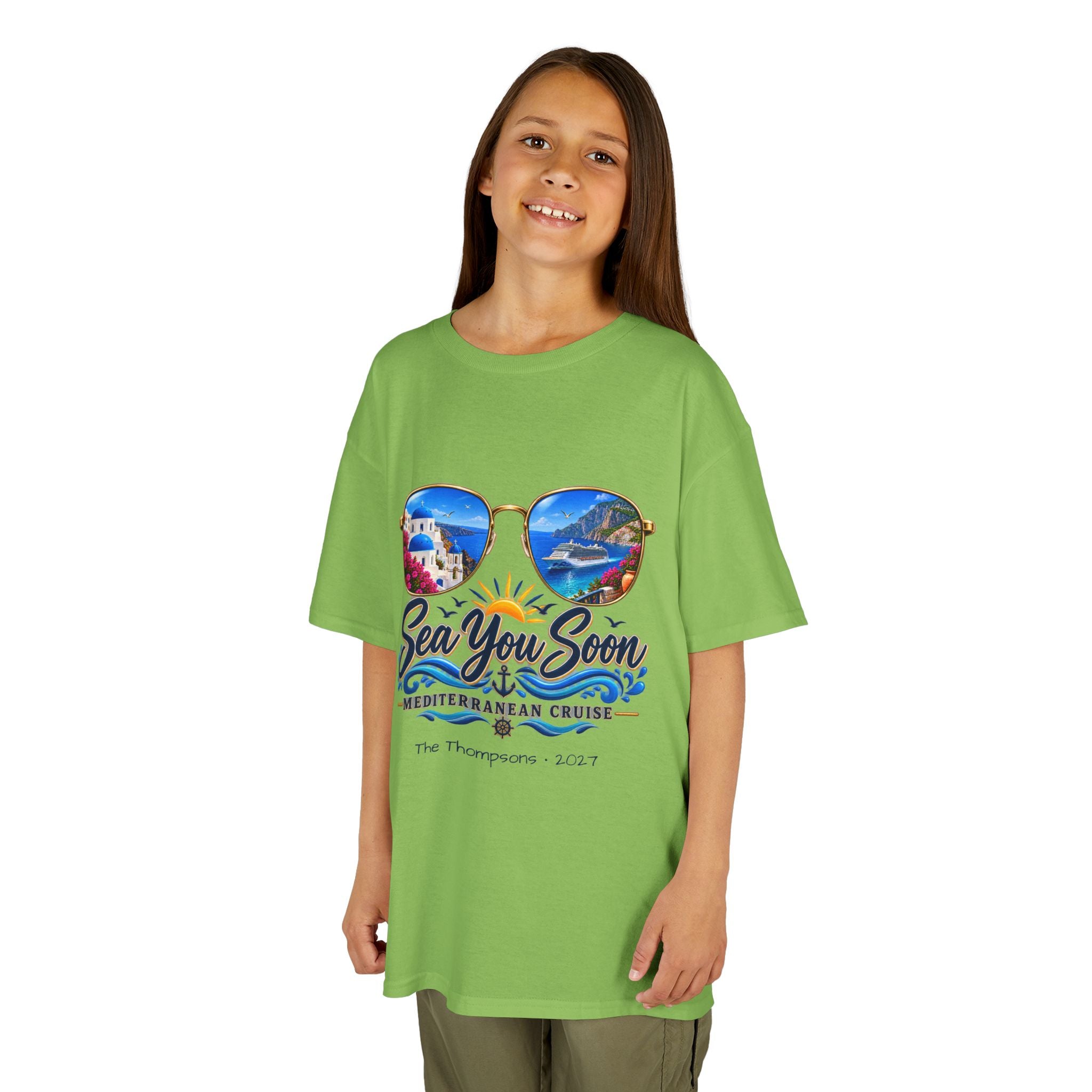 Mediterranean Cruise Sea You Soon Kids Tee