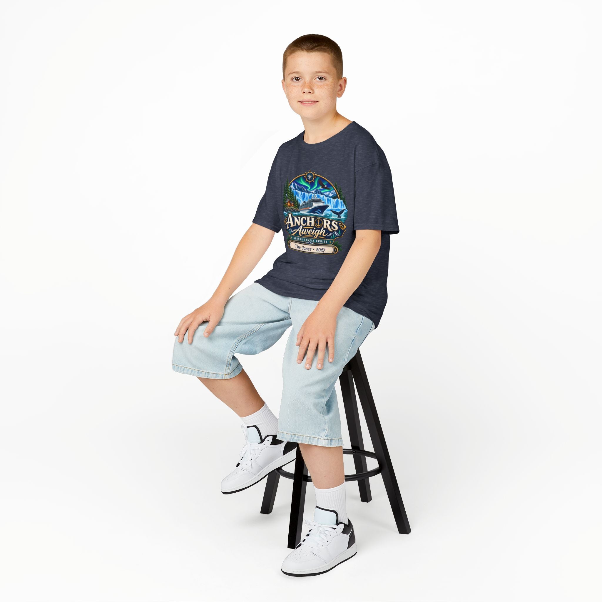 Anchors Aweigh Alaska Kids Cruise Tee