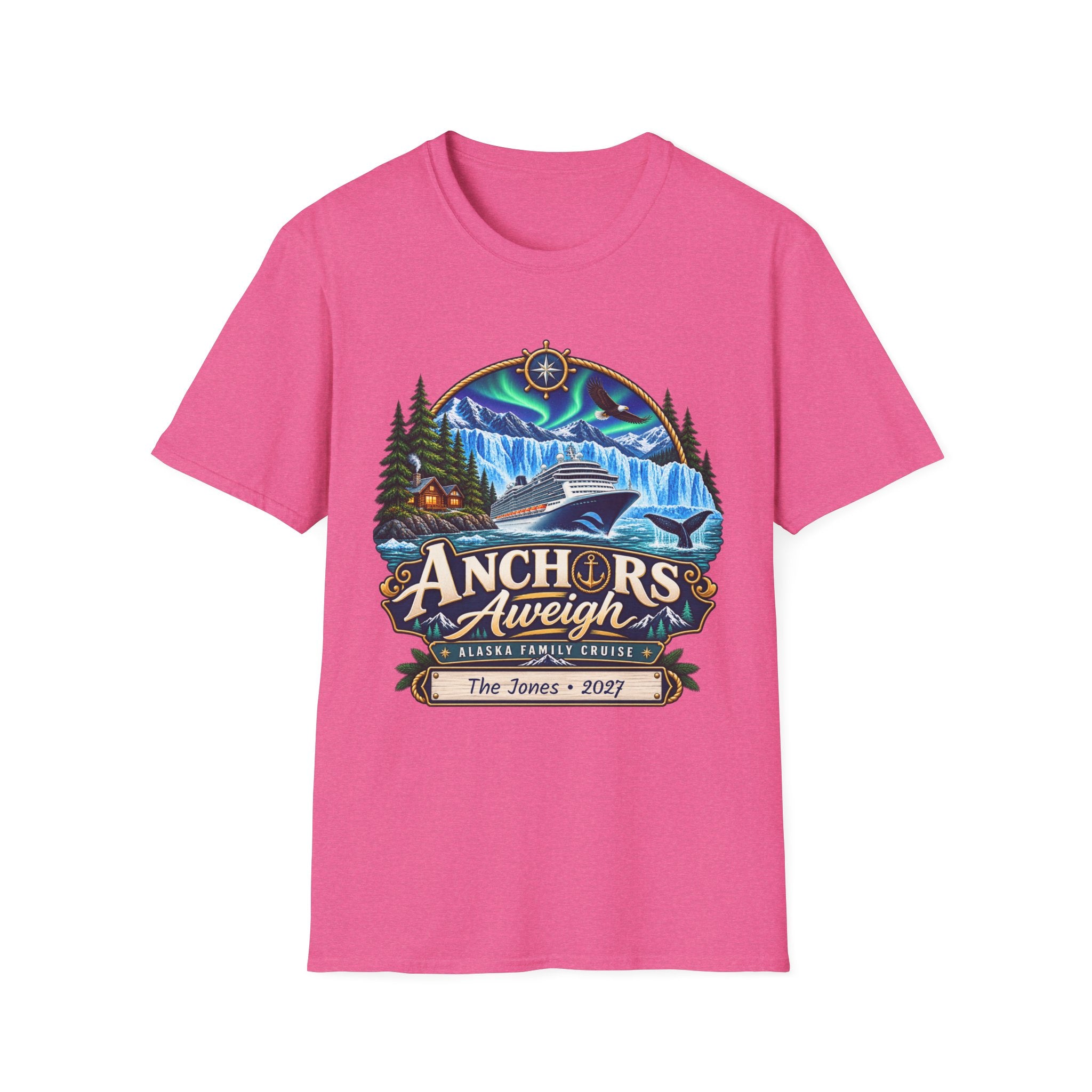 Custom Anchors Aweigh Alaska Cruise Tee