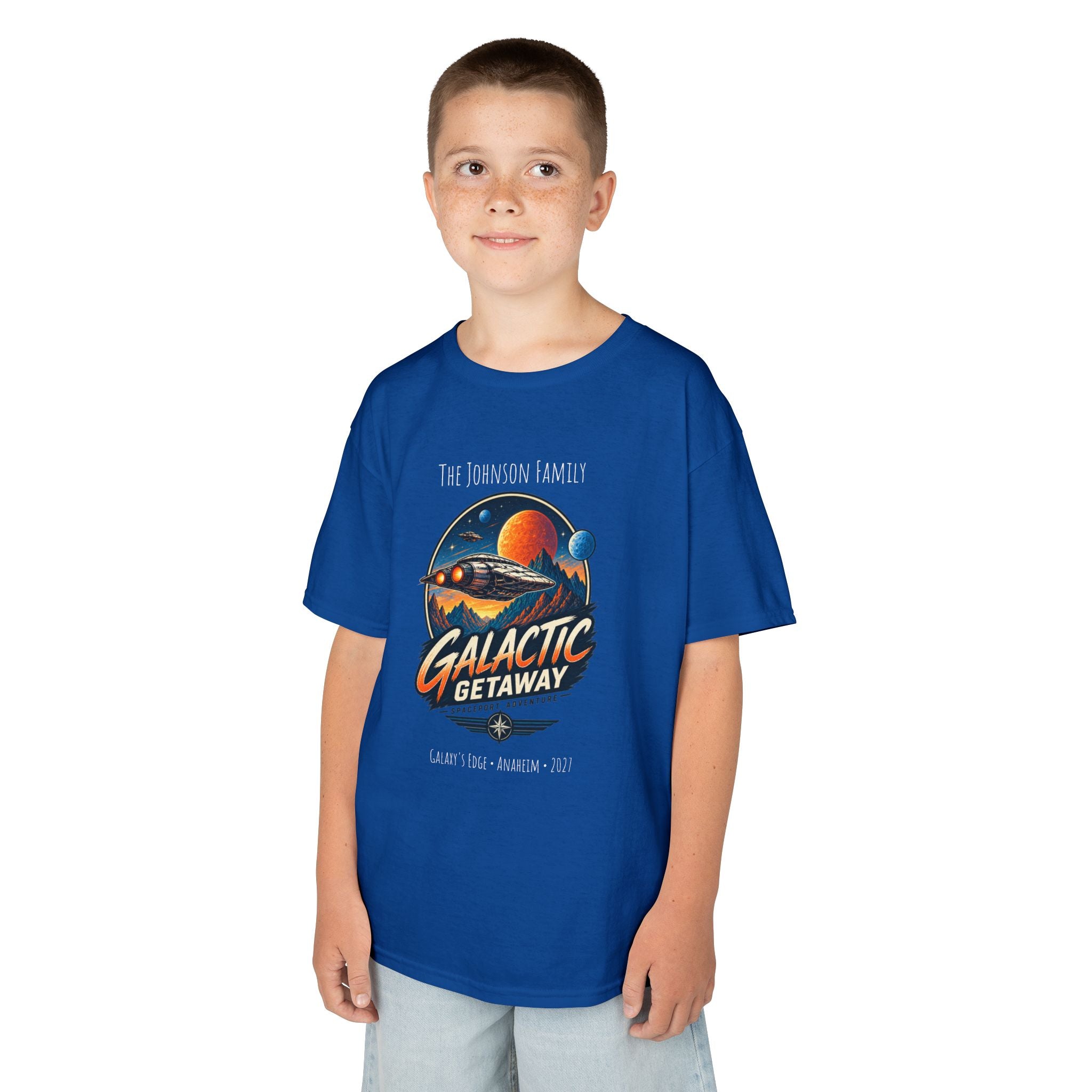 Galactic Getaway Space Adventure Park Kids Tee