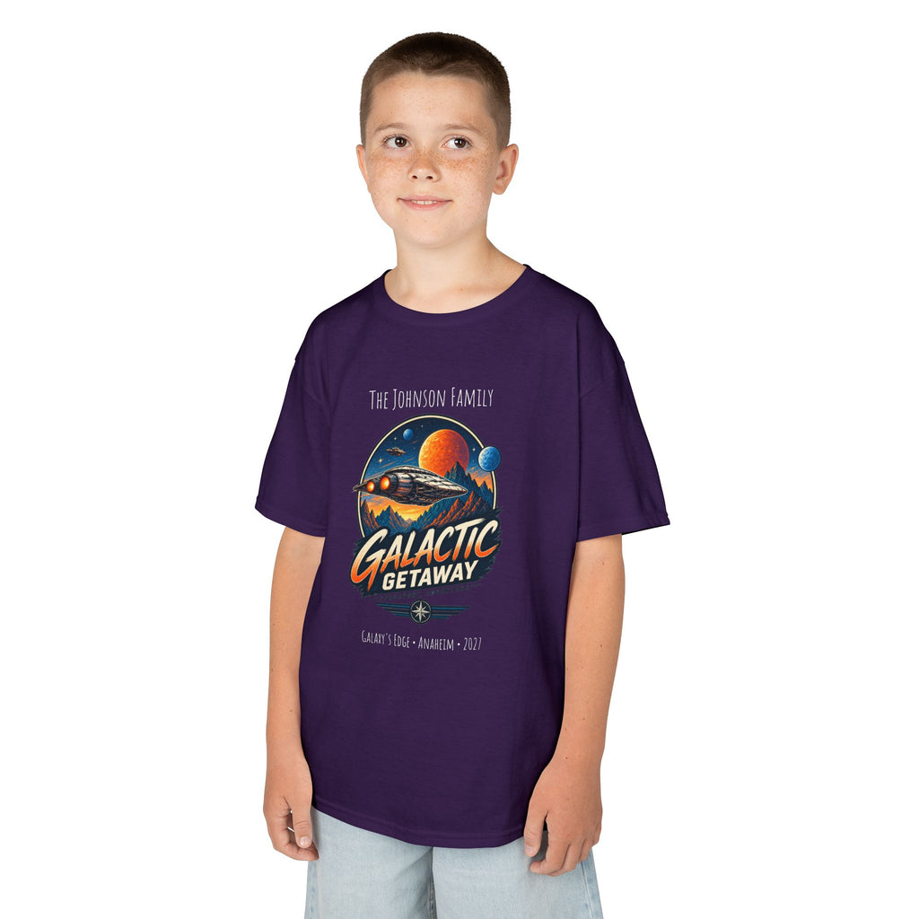 Galactic Getaway Space Adventure Park Kids Tee
