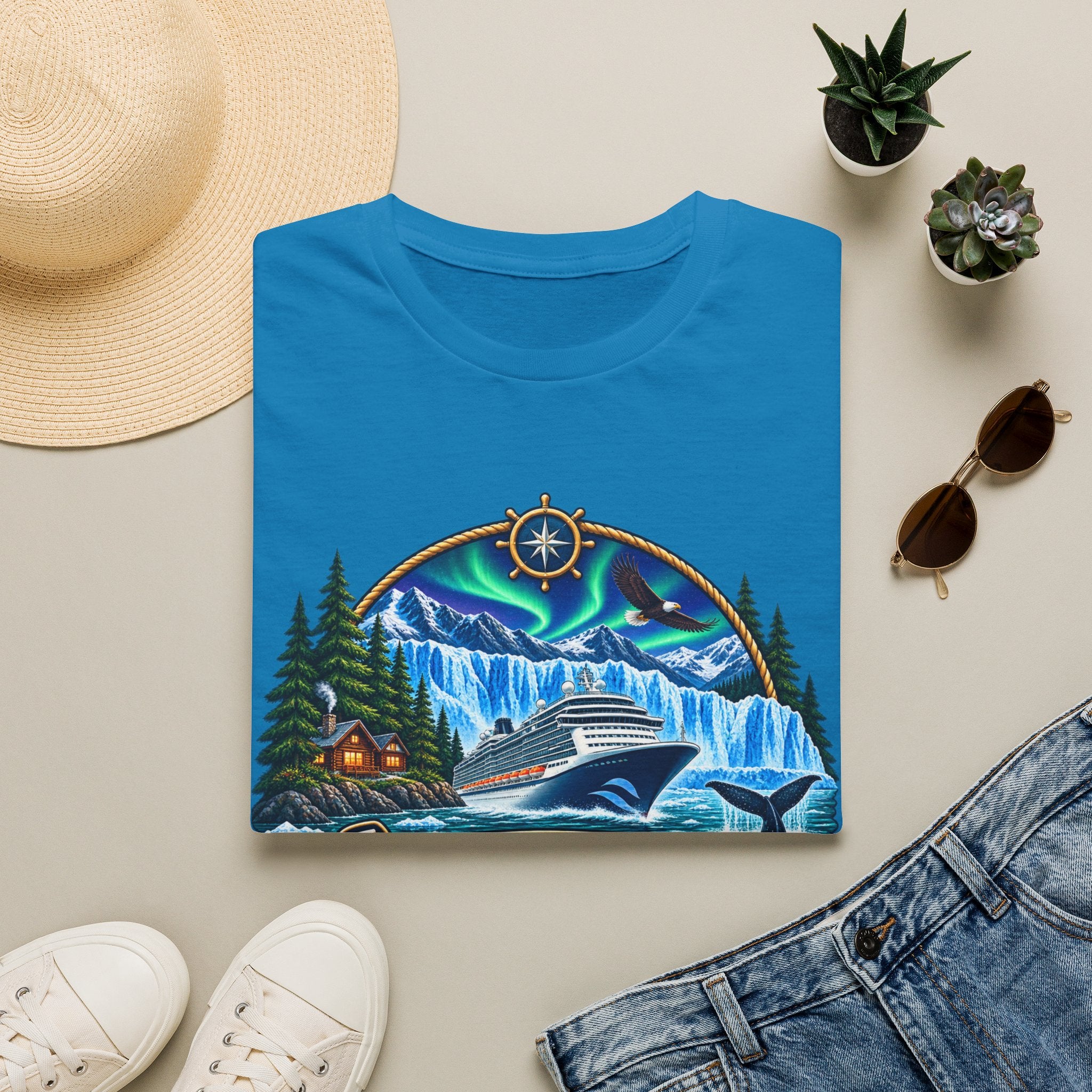 Custom Anchors Aweigh Alaska Cruise Tee