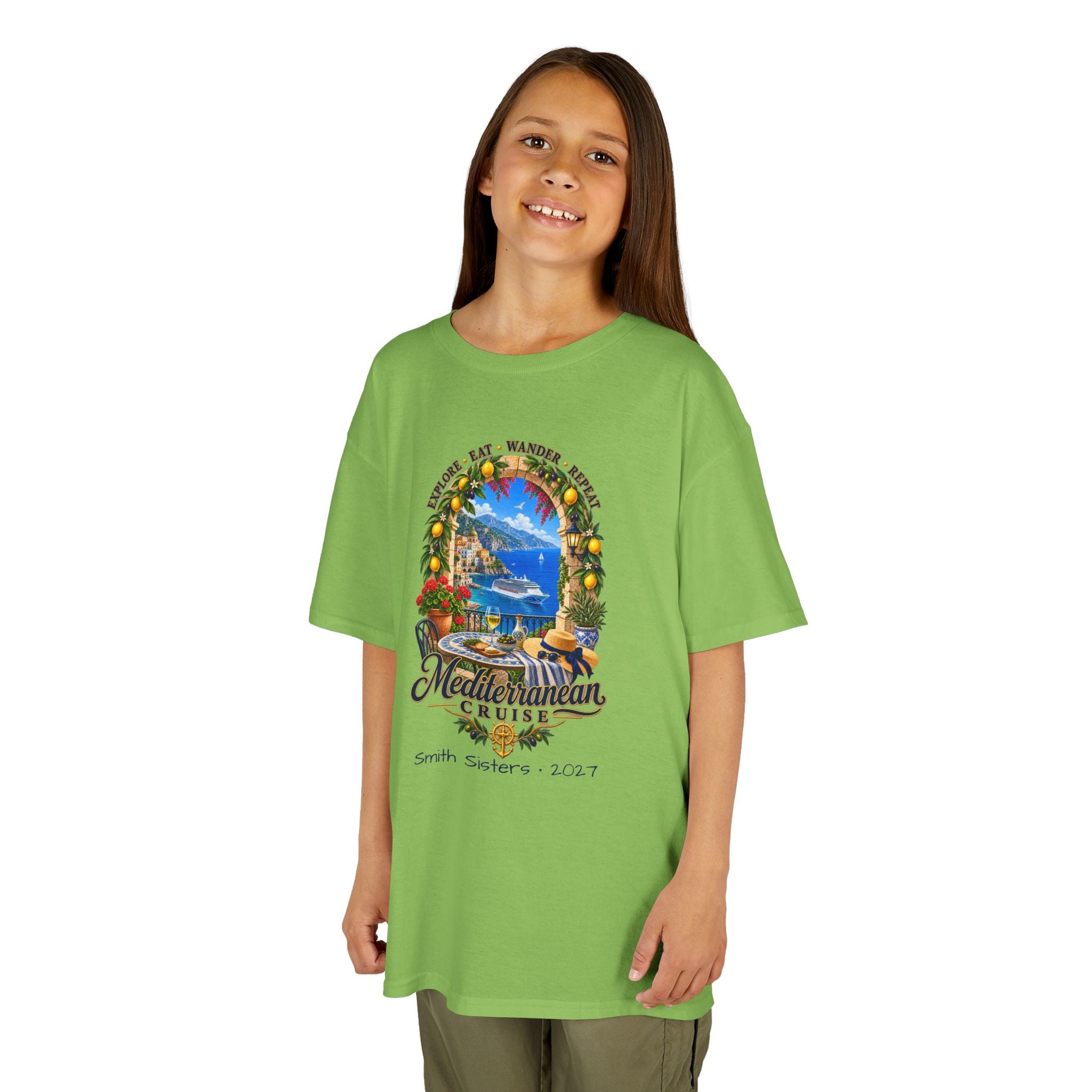 Mediterranean Cruise Explore Kids Tee