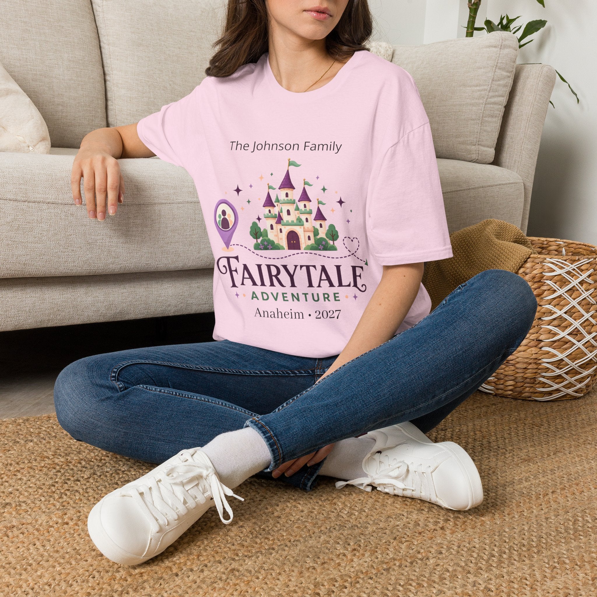 Custom Fairytale Adventure Tee (Purple)