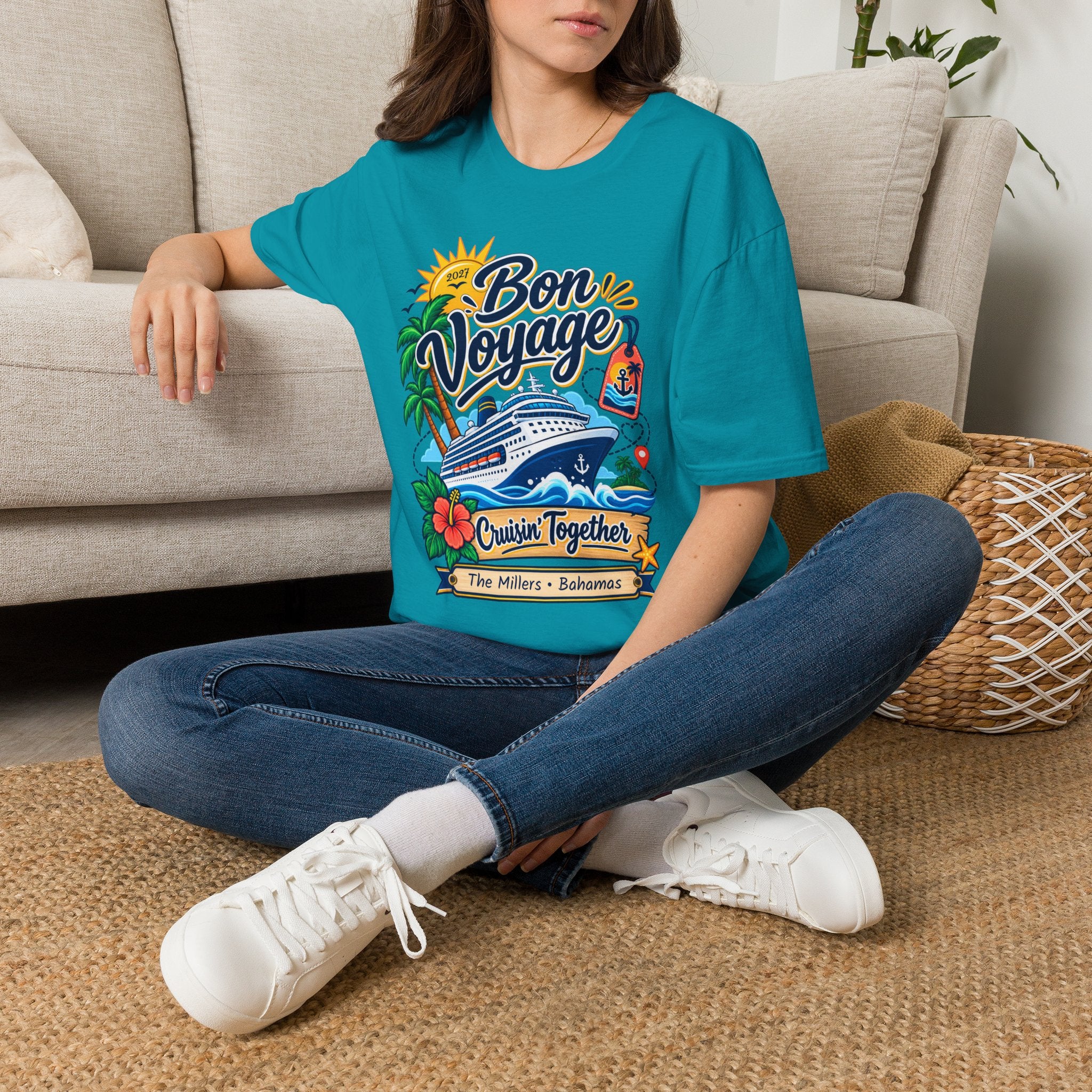 Custom Bon Voyage Cruise Tee