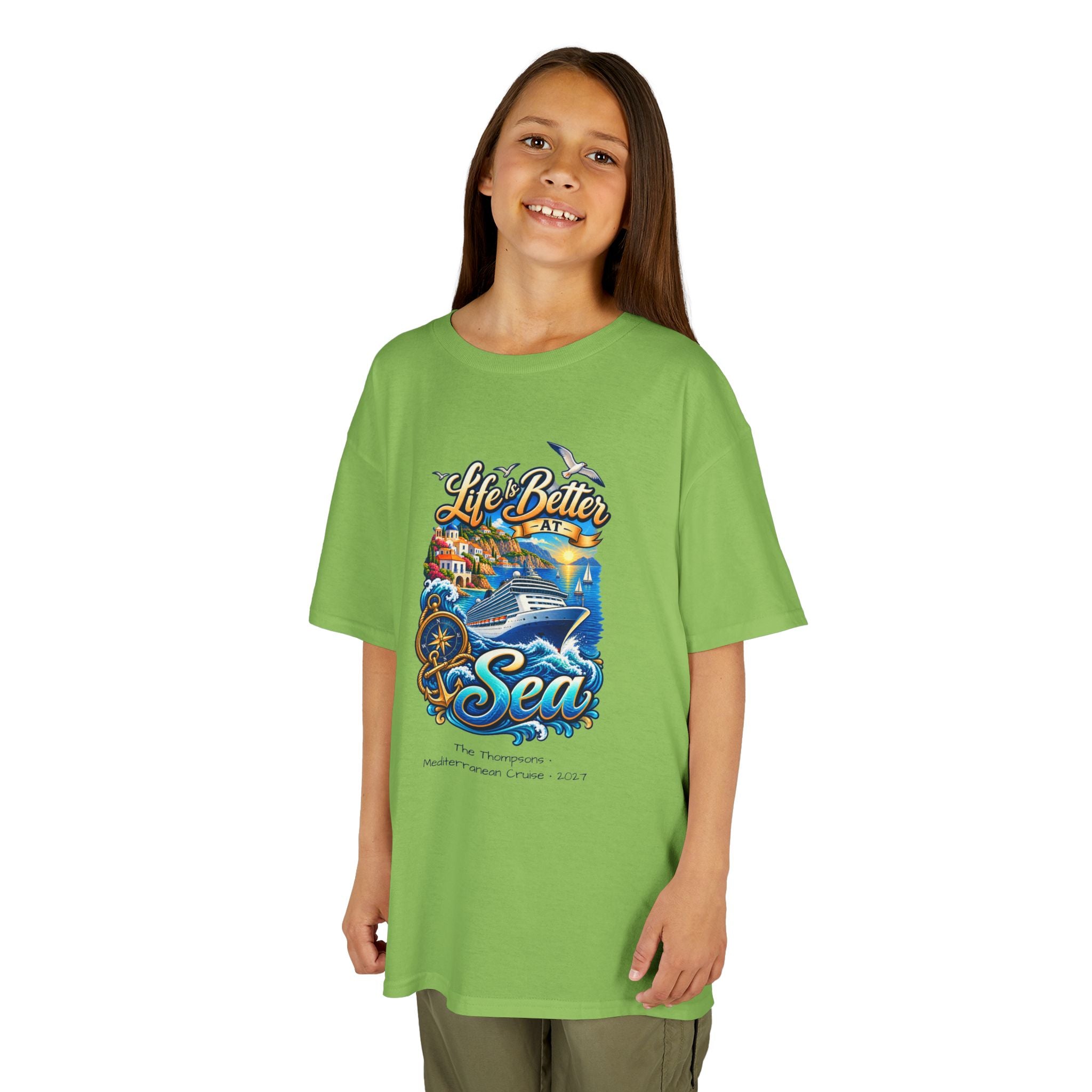 Mediterranean Cruise Life is Better at Sea Kids Tee