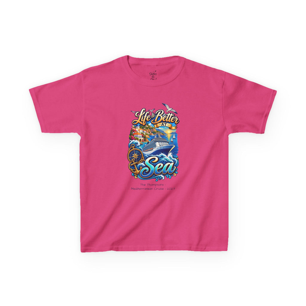 Mediterranean Cruise Life is Better at Sea Kids Tee
