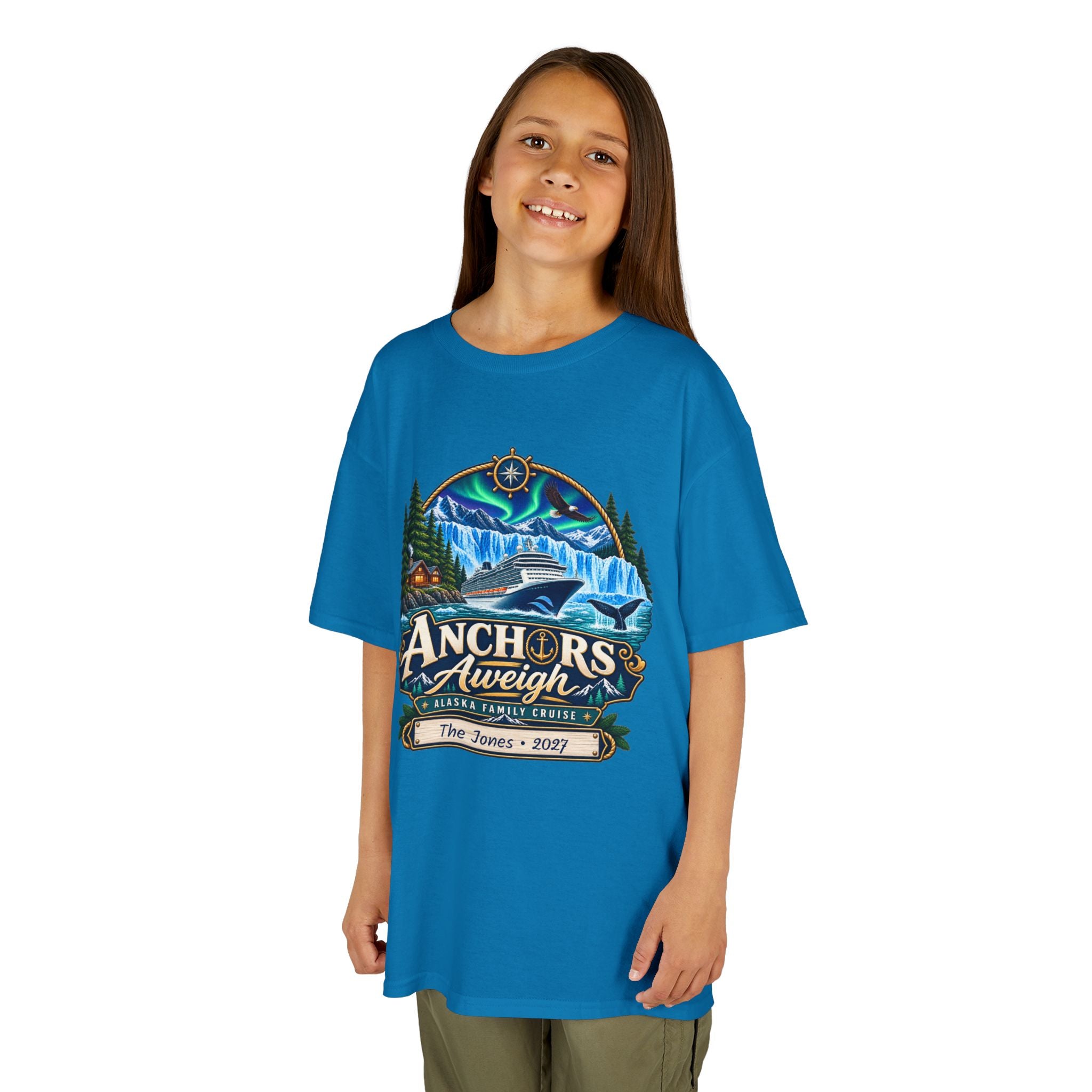 Anchors Aweigh Alaska Kids Cruise Tee