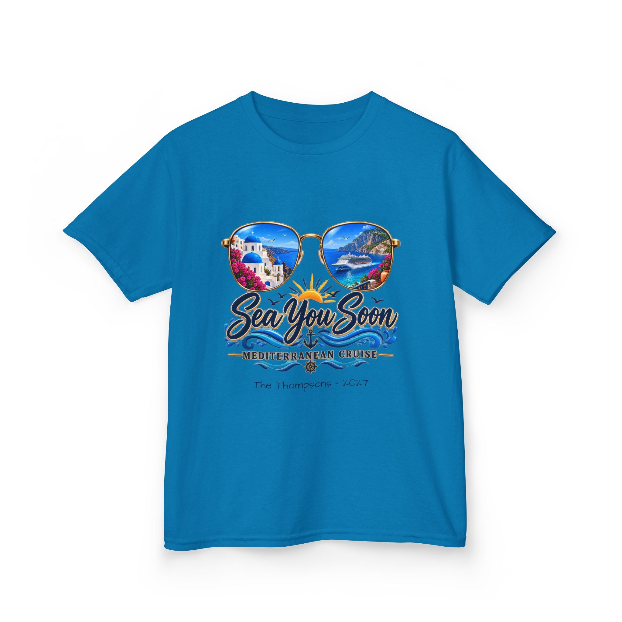 Mediterranean Cruise Sea You Soon Kids Tee