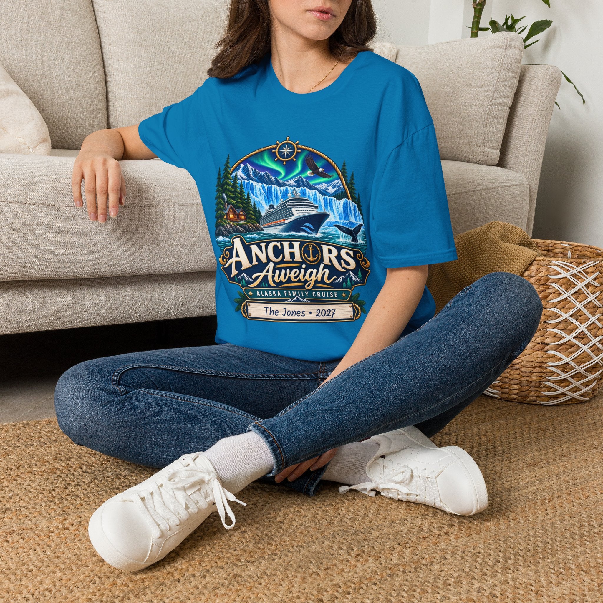 Custom Anchors Aweigh Alaska Cruise Tee