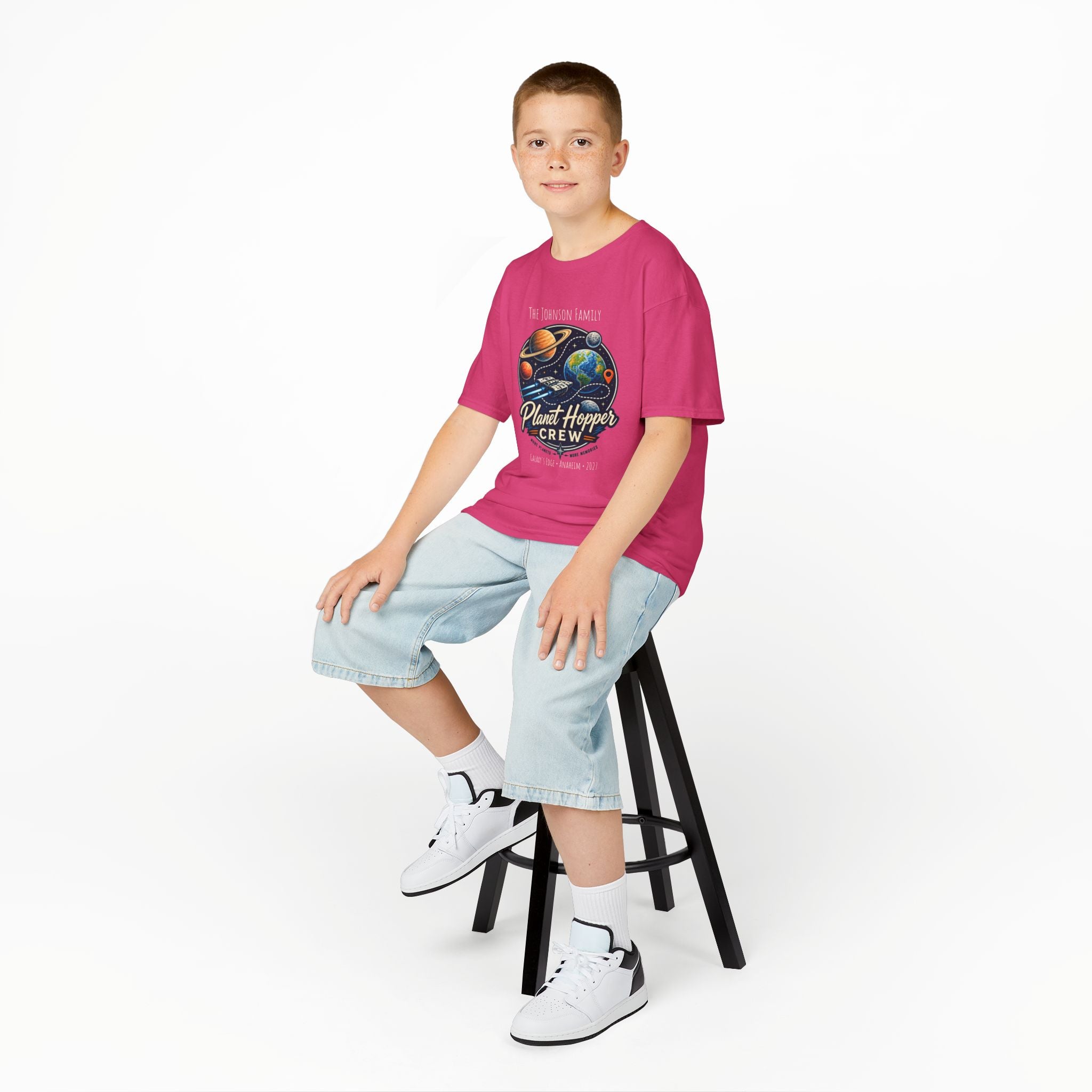 Planet Hopper Crew Space Adventure Park Kids Tee