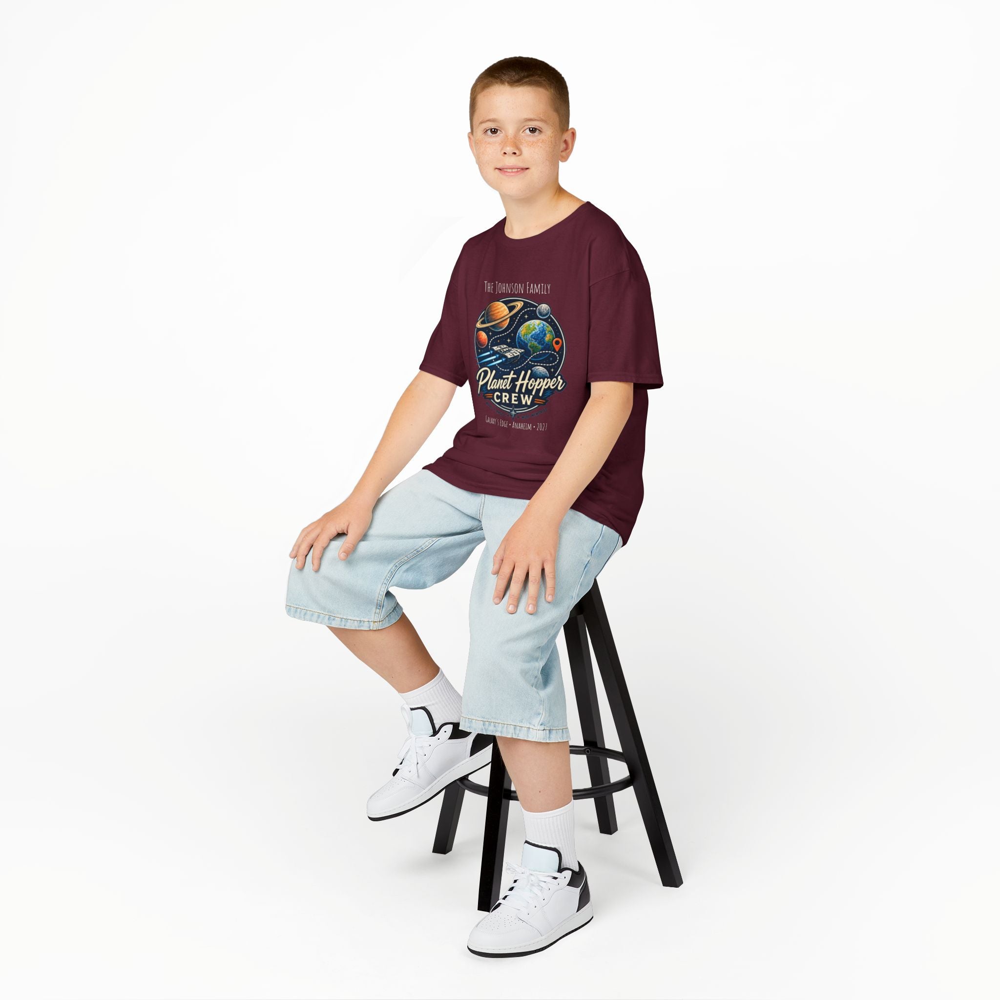 Planet Hopper Crew Space Adventure Park Kids Tee