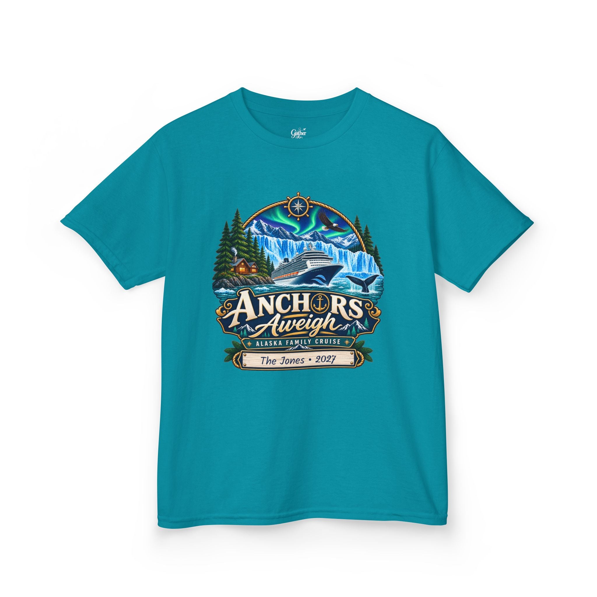 Anchors Aweigh Alaska Kids Cruise Tee