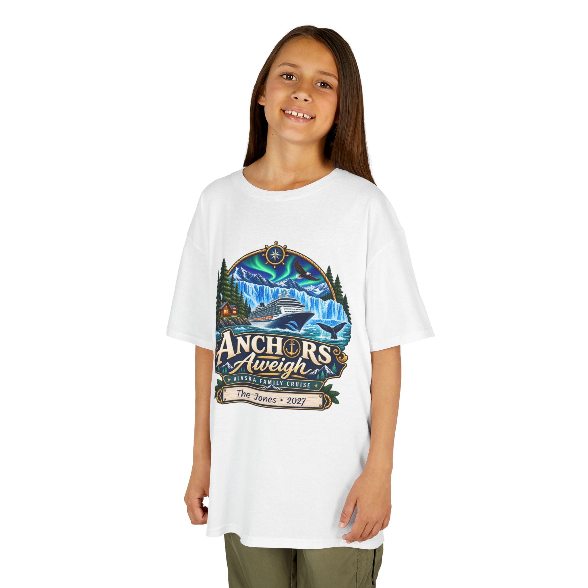 Anchors Aweigh Alaska Kids Cruise Tee