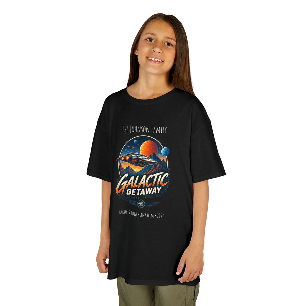 Galactic Getaway Space Adventure Park Kids Tee