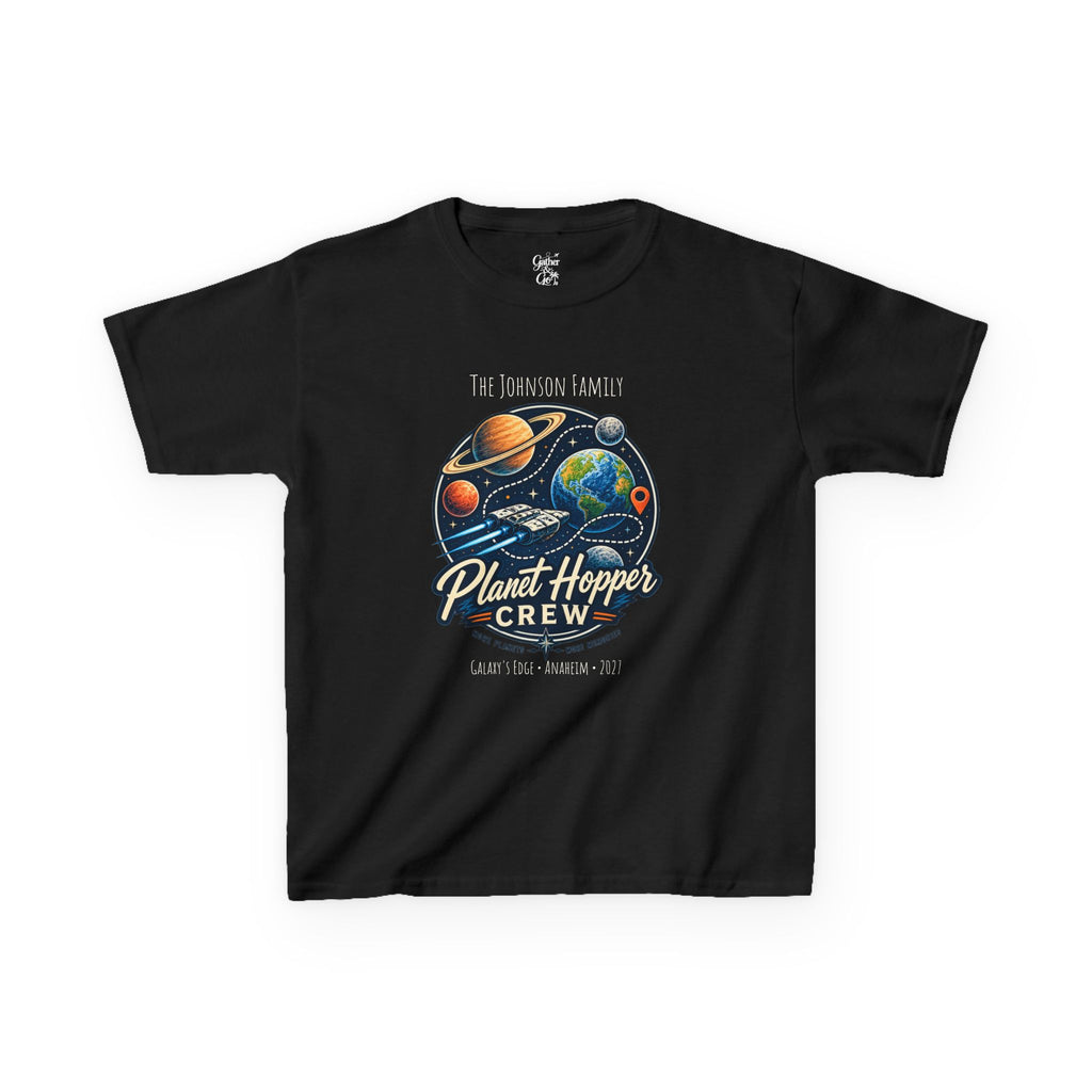 Planet Hopper Crew Space Adventure Park Kids Tee