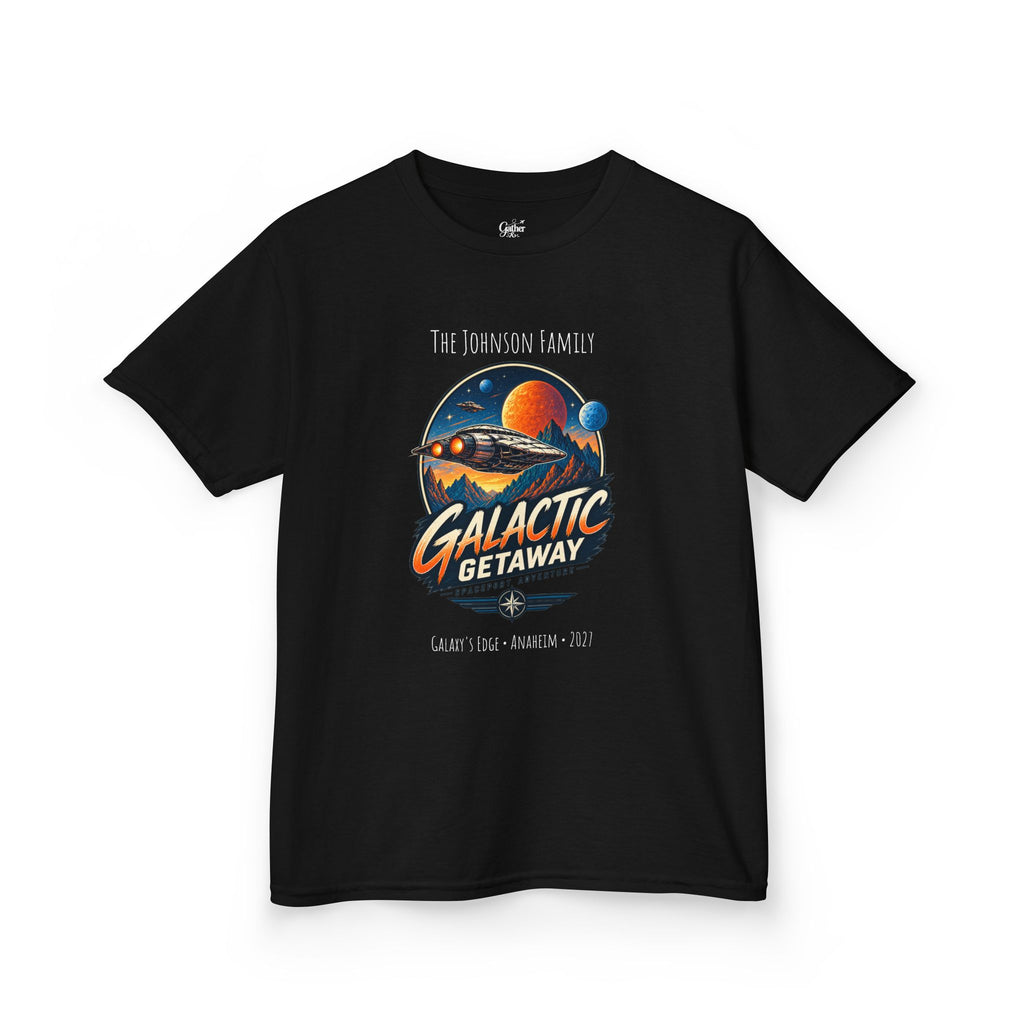 Galactic Getaway Space Adventure Park Kids Tee