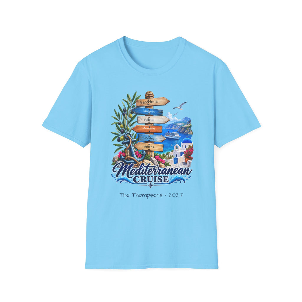 Mediterranean Cruise Ports of Call Tee
