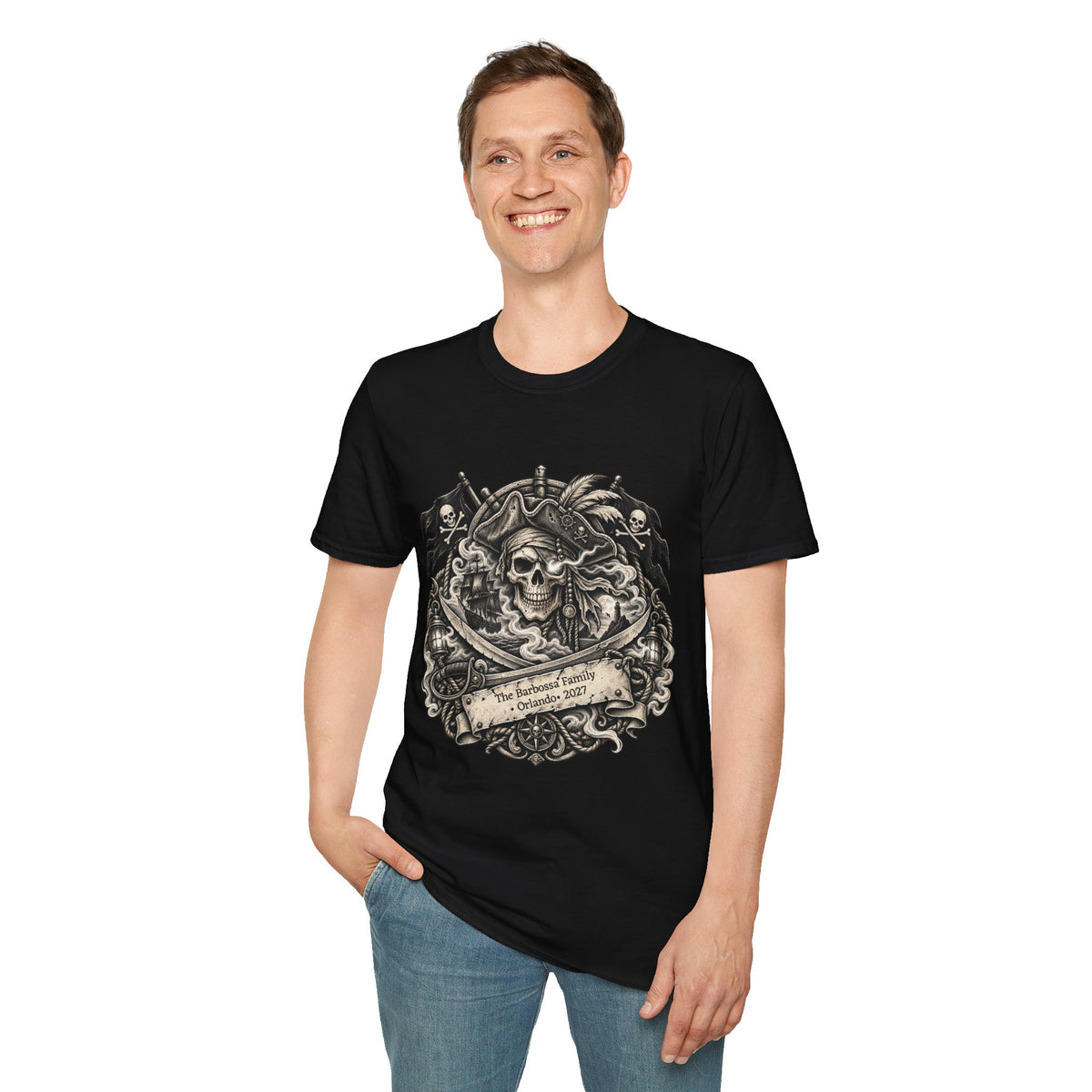 Ghostly Pirate Barbossa - Unisex Tee