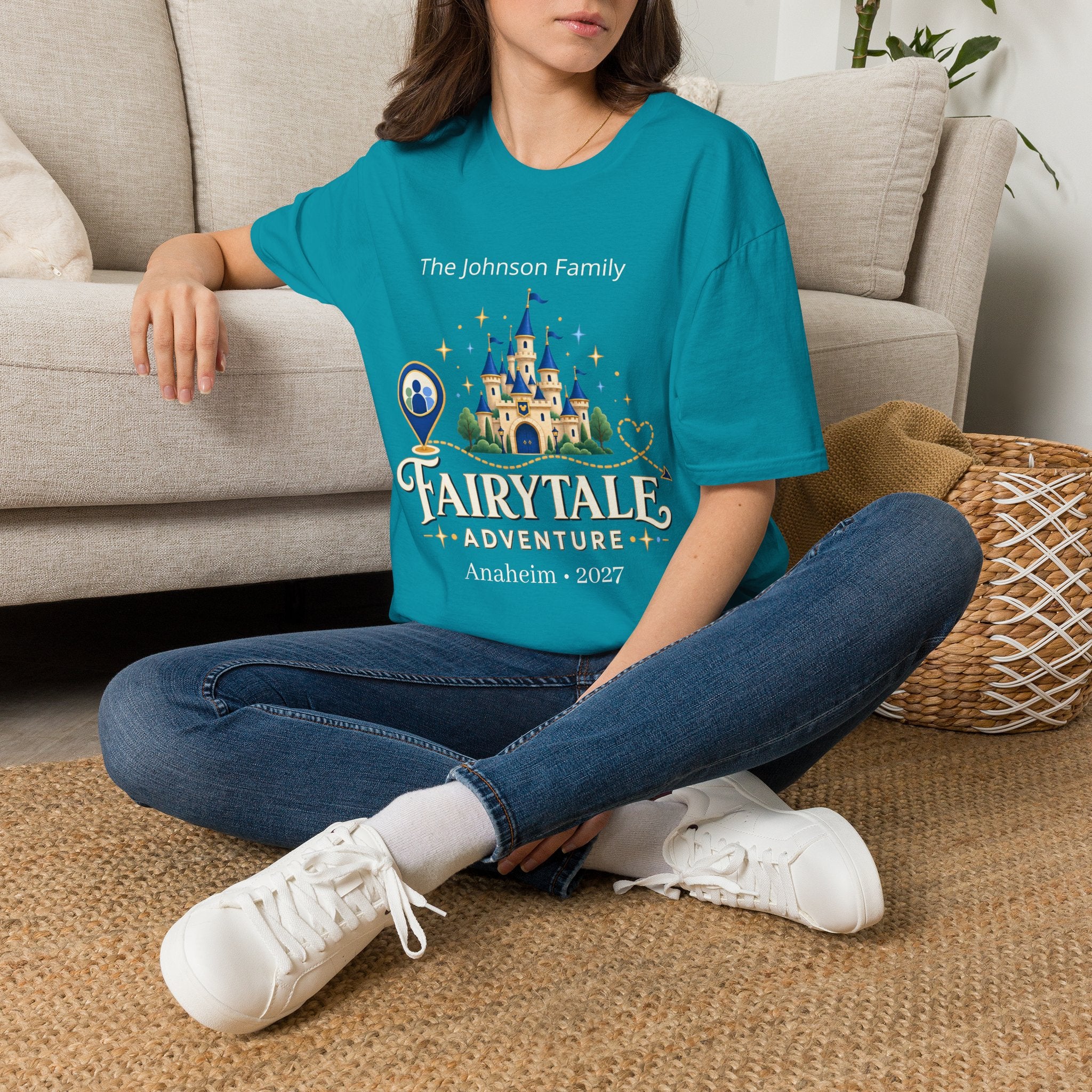 Custom Fairytale Adventure Tee (blue)