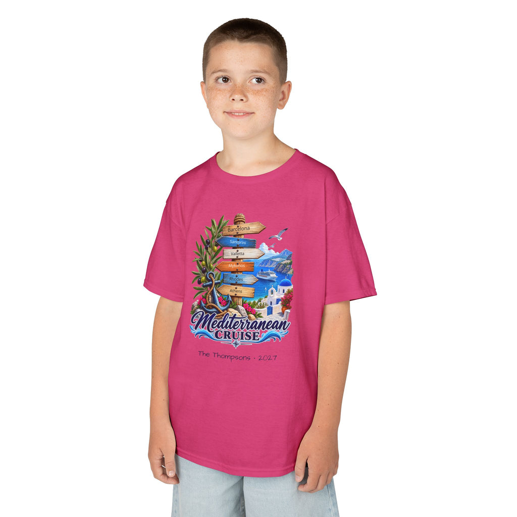 Mediterranean Cruise Ports of Call Kids Tee