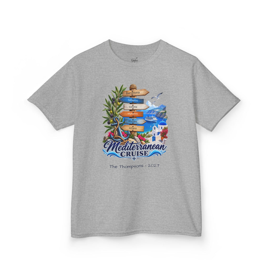 Mediterranean Cruise Ports of Call Kids Tee