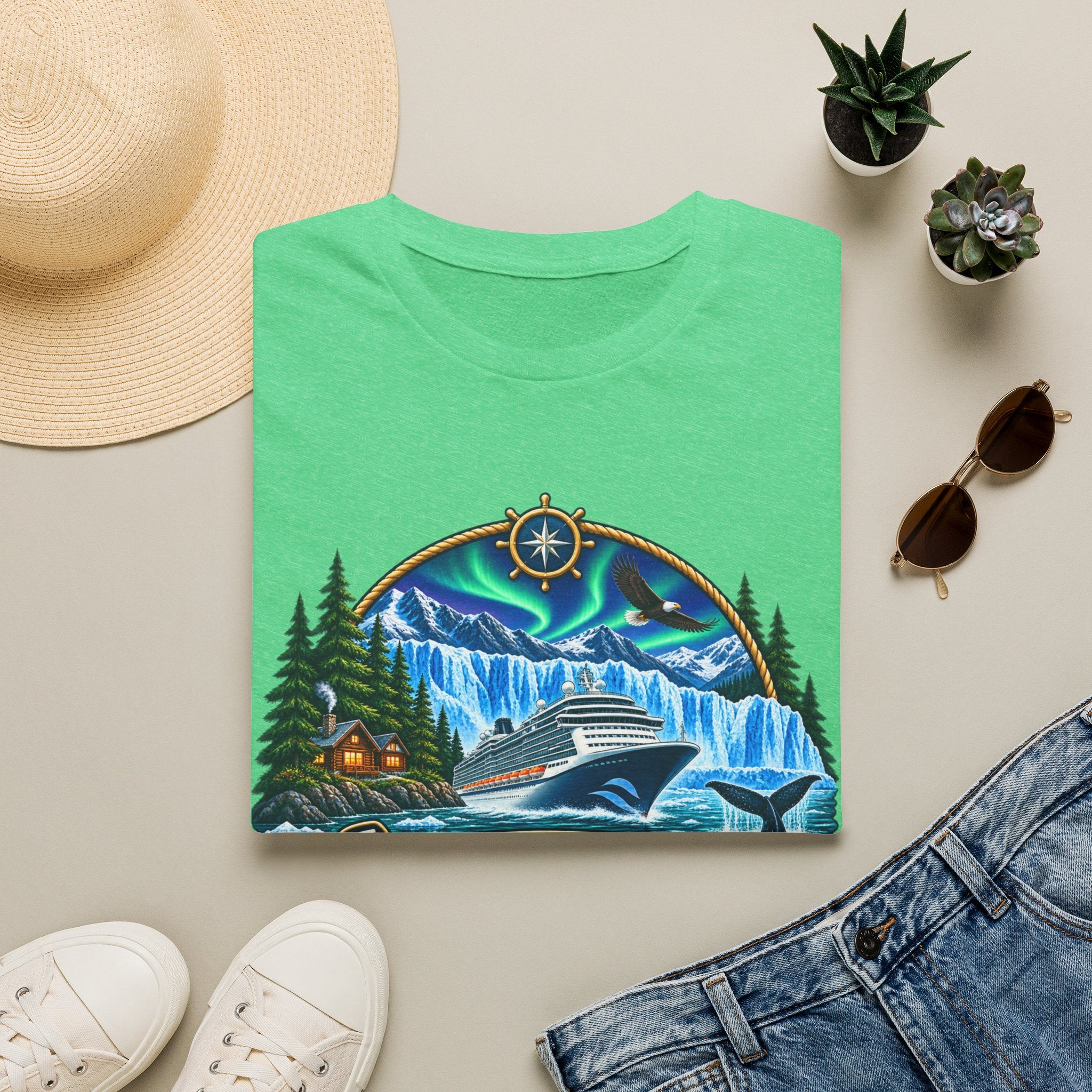 Custom Anchors Aweigh Alaska Cruise Tee