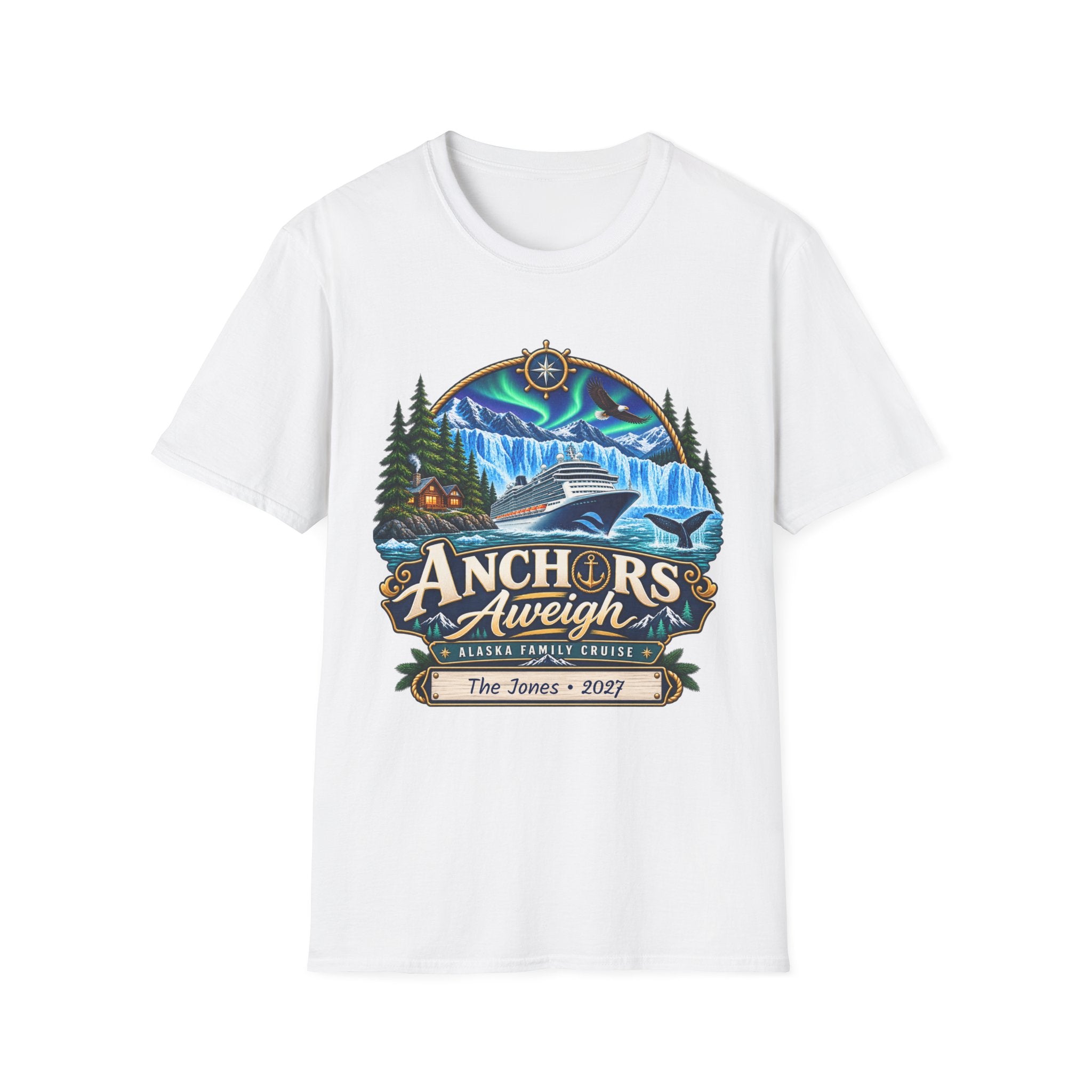 Custom Anchors Aweigh Alaska Cruise Tee