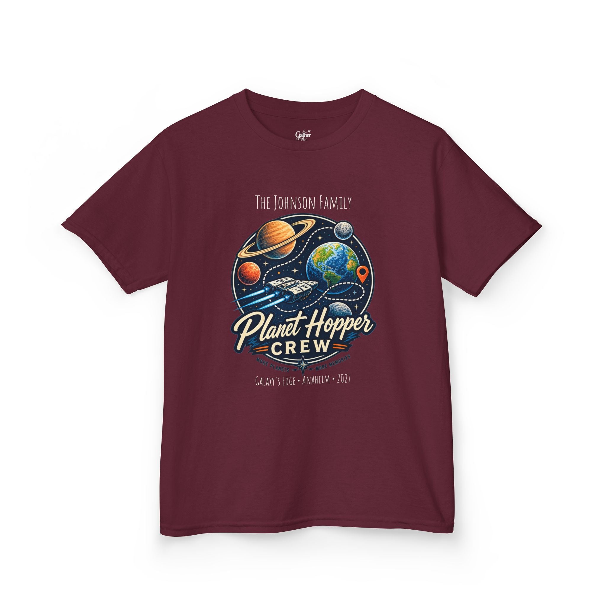 Planet Hopper Crew Space Adventure Park Kids Tee