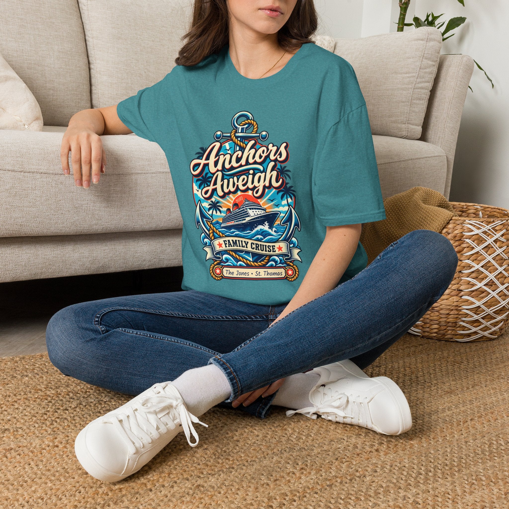 Custom Anchors Aweigh Cruise Tee