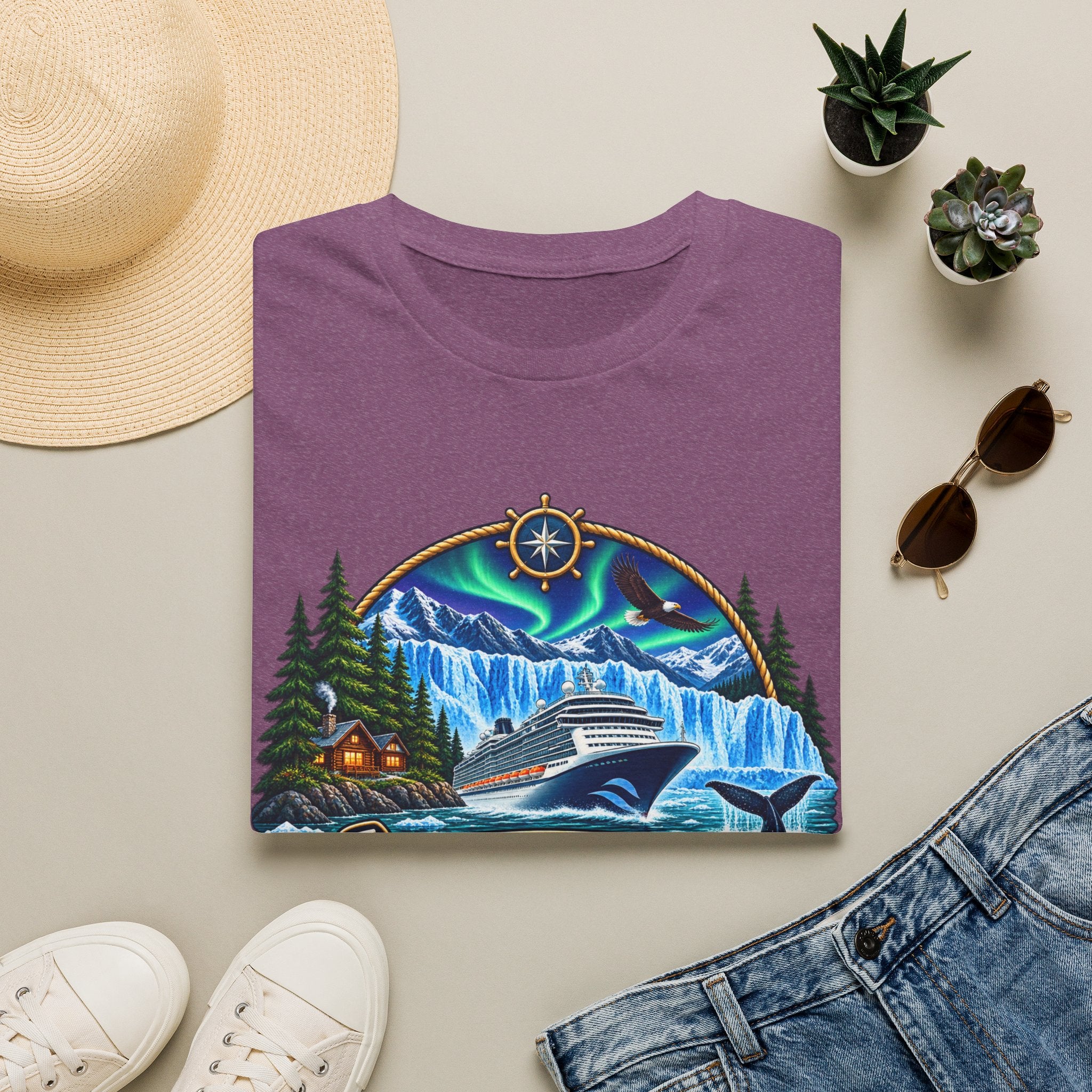 Custom Anchors Aweigh Alaska Cruise Tee