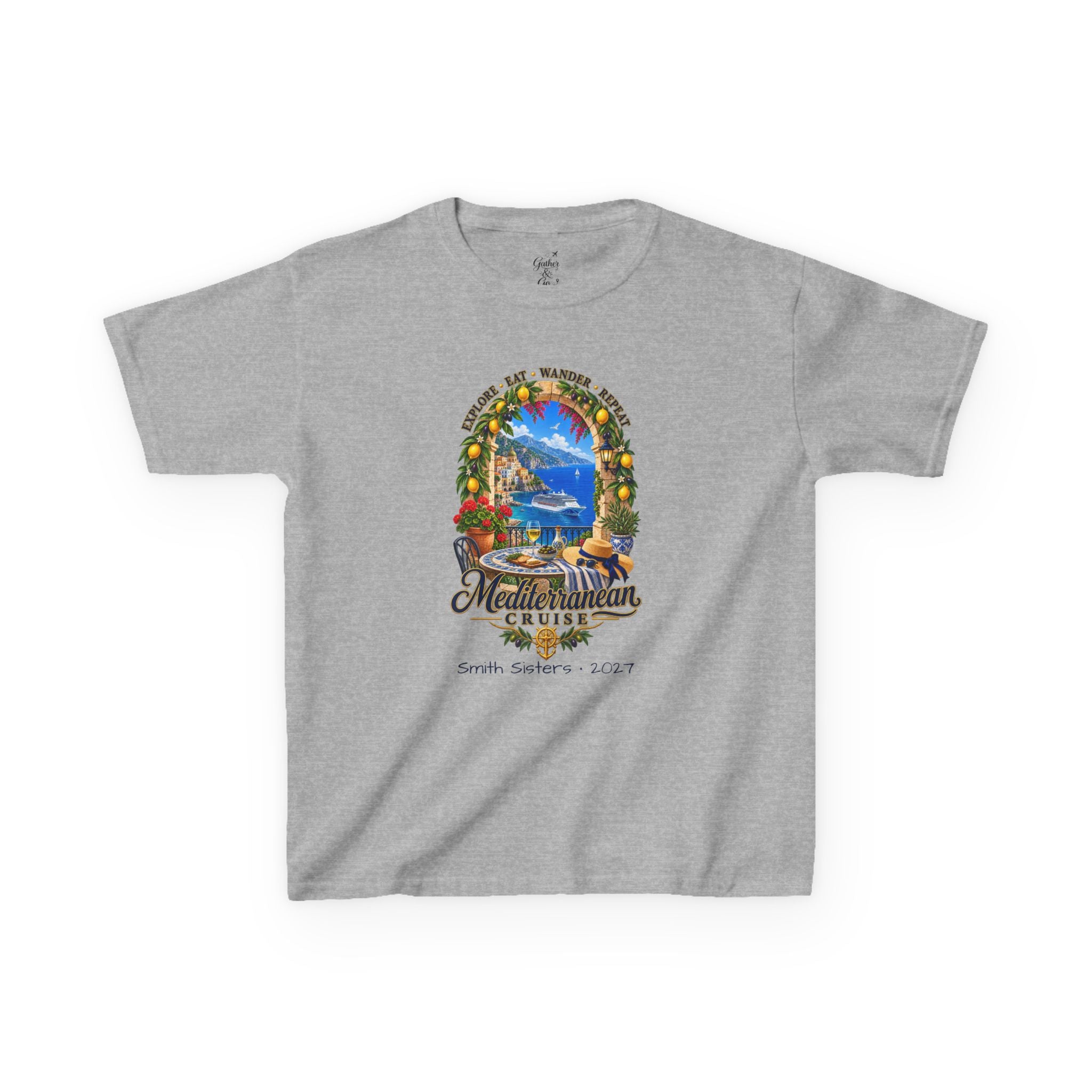 Mediterranean Cruise Explore Kids Tee