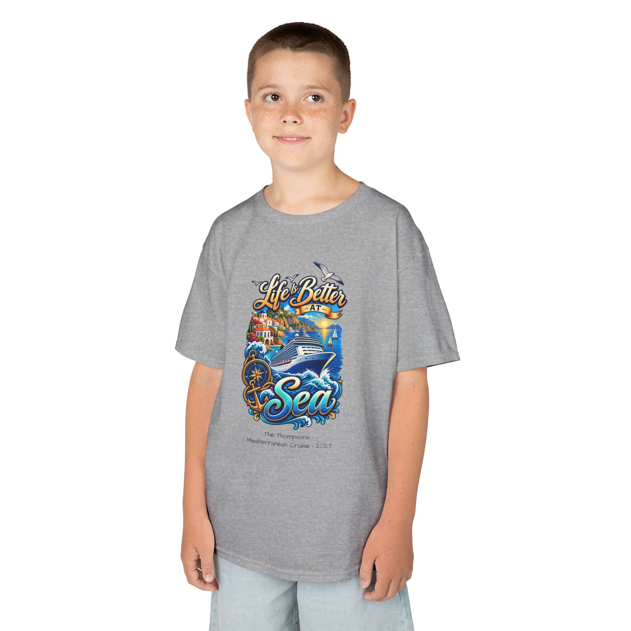 Mediterranean Cruise Life is Better at Sea Kids Tee
