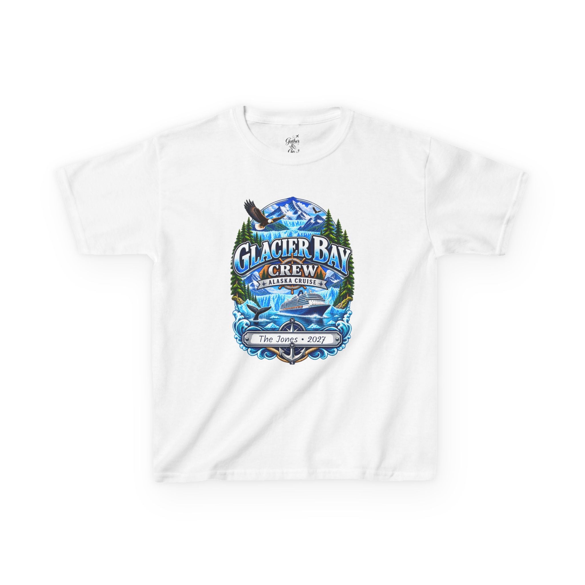 Glacier Bay Alaska Kids Cruise Tee
