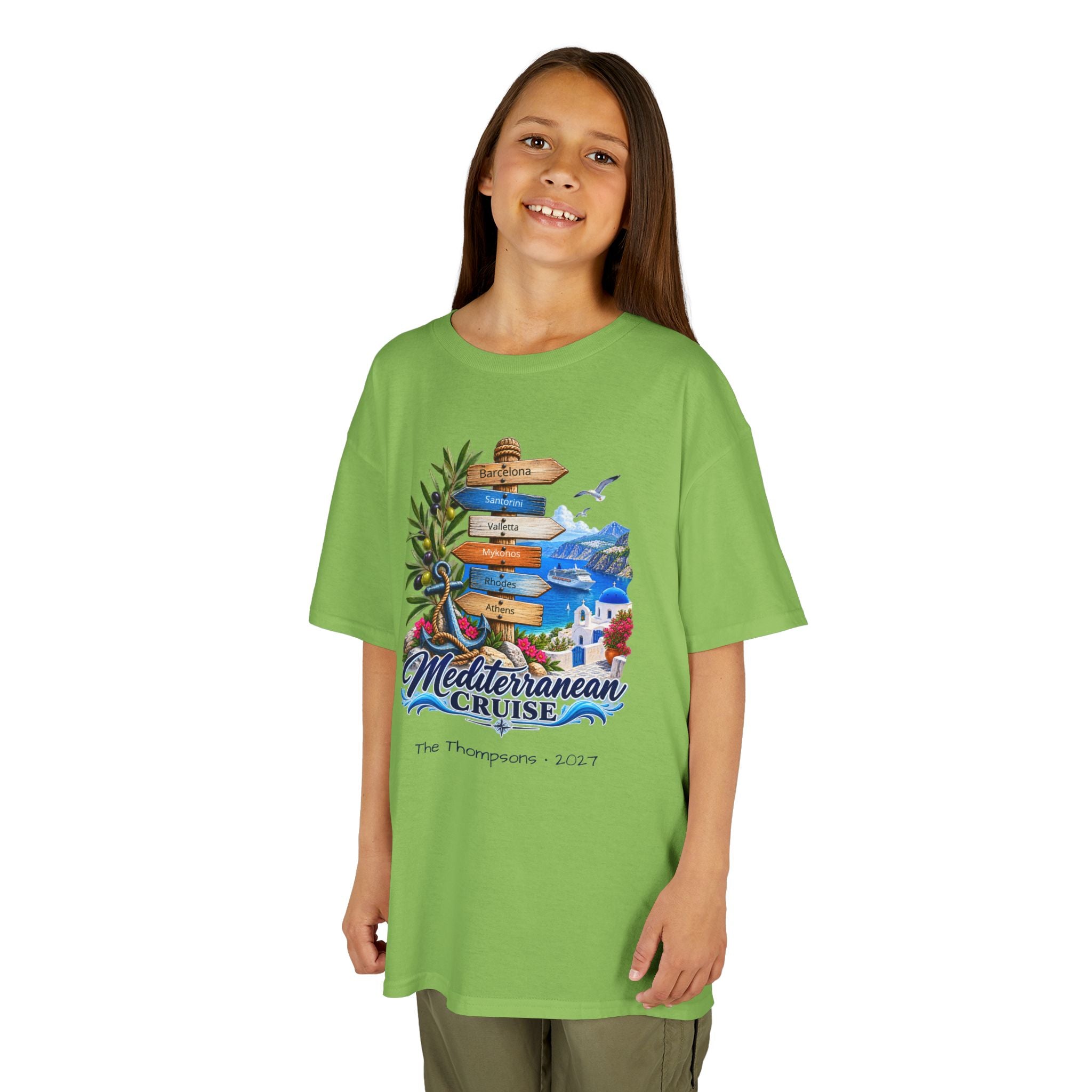 Mediterranean Cruise Ports of Call Kids Tee