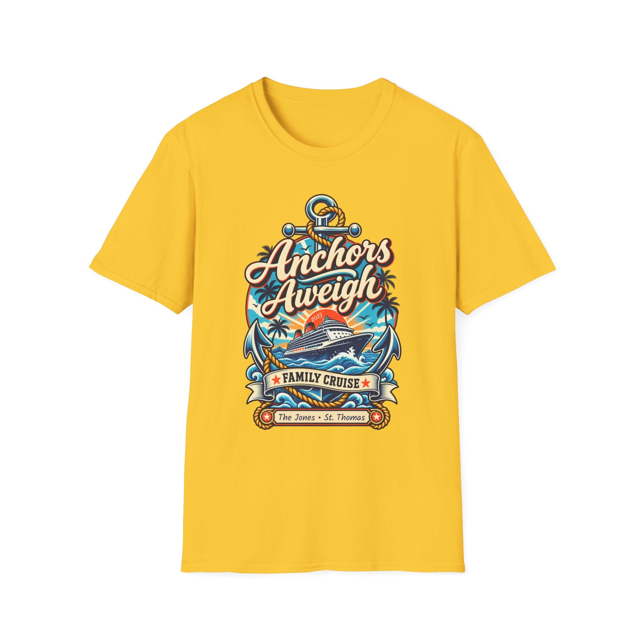 Custom Anchors Aweigh Cruise Tee