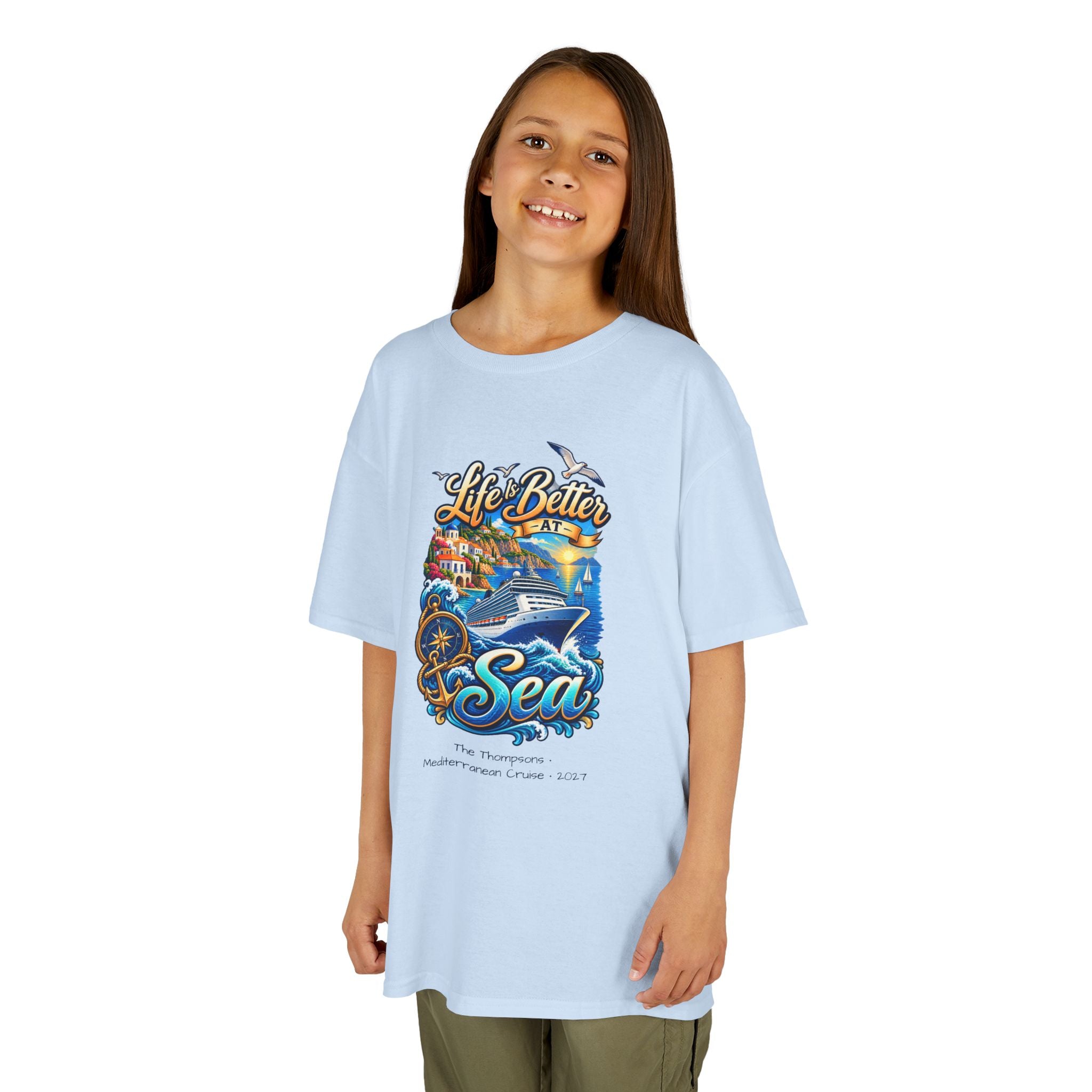 Mediterranean Cruise Life is Better at Sea Kids Tee